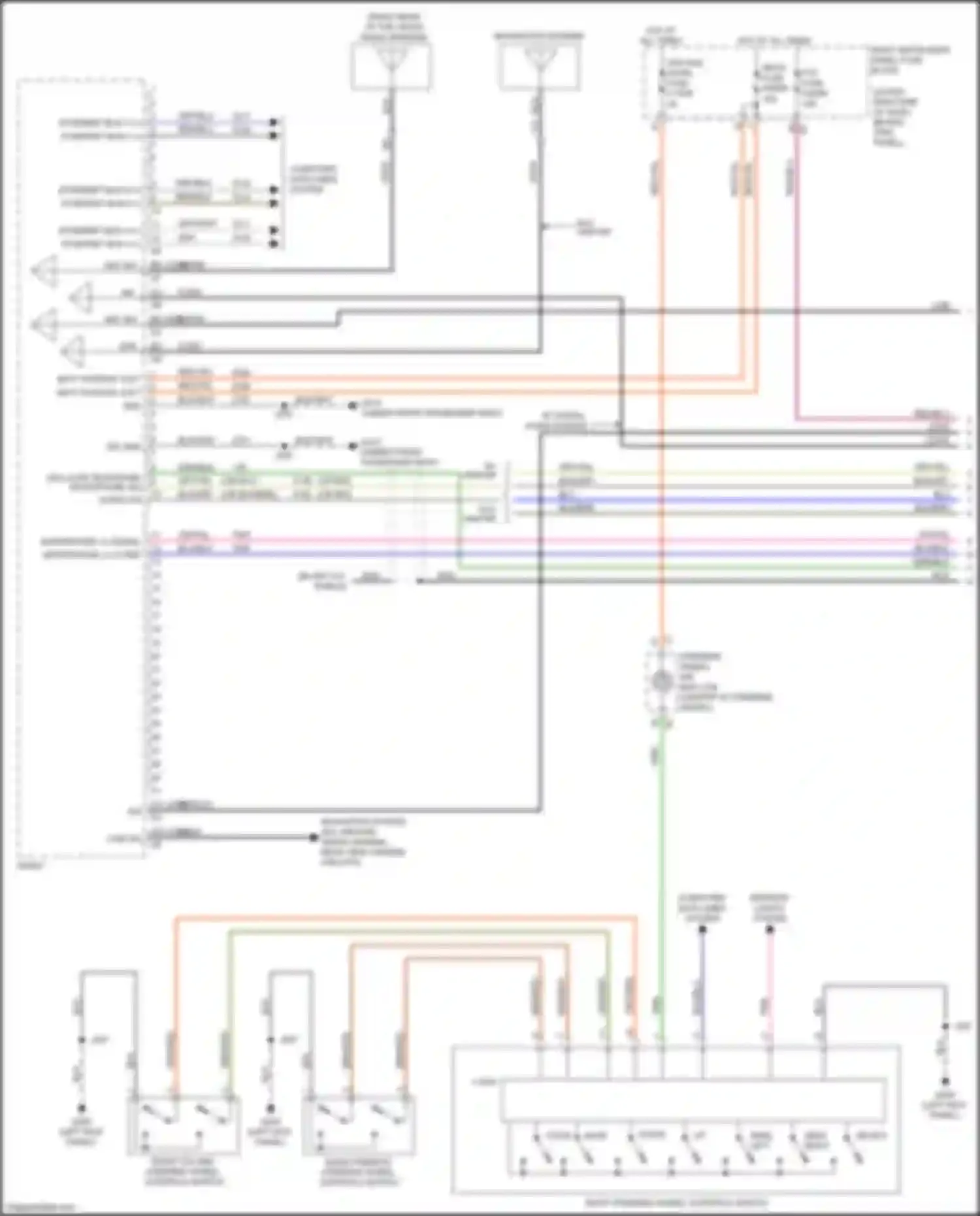 Wiring diagram cellular telephone microphone sig for Chevrolet Silverado T1XX (2019-2022) (1 of 2)