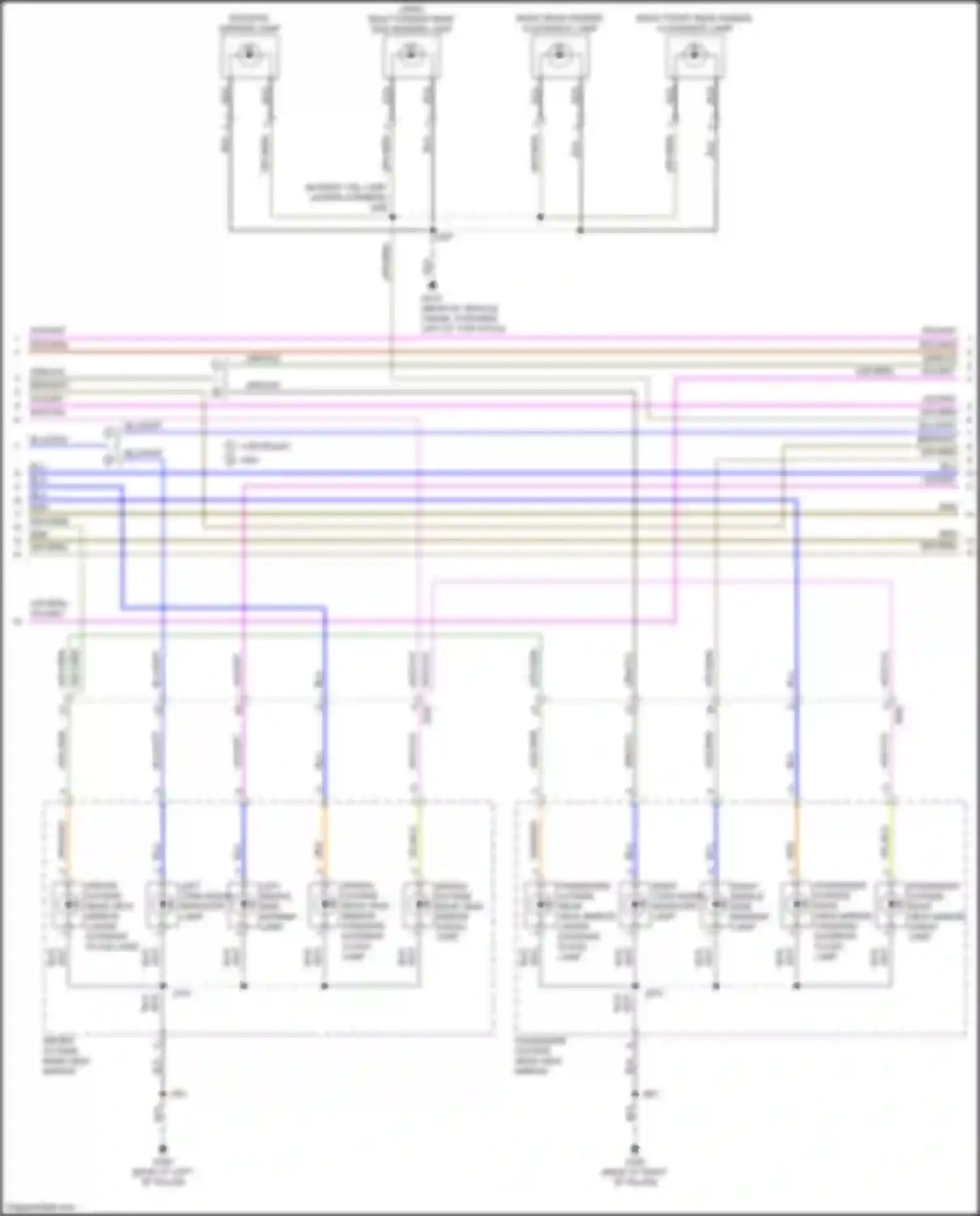 Wiring diagram driver outside rear view mirror lower exterior flood lamp for Chevrolet Silverado T1XX (2019-2022) (1 of 7)