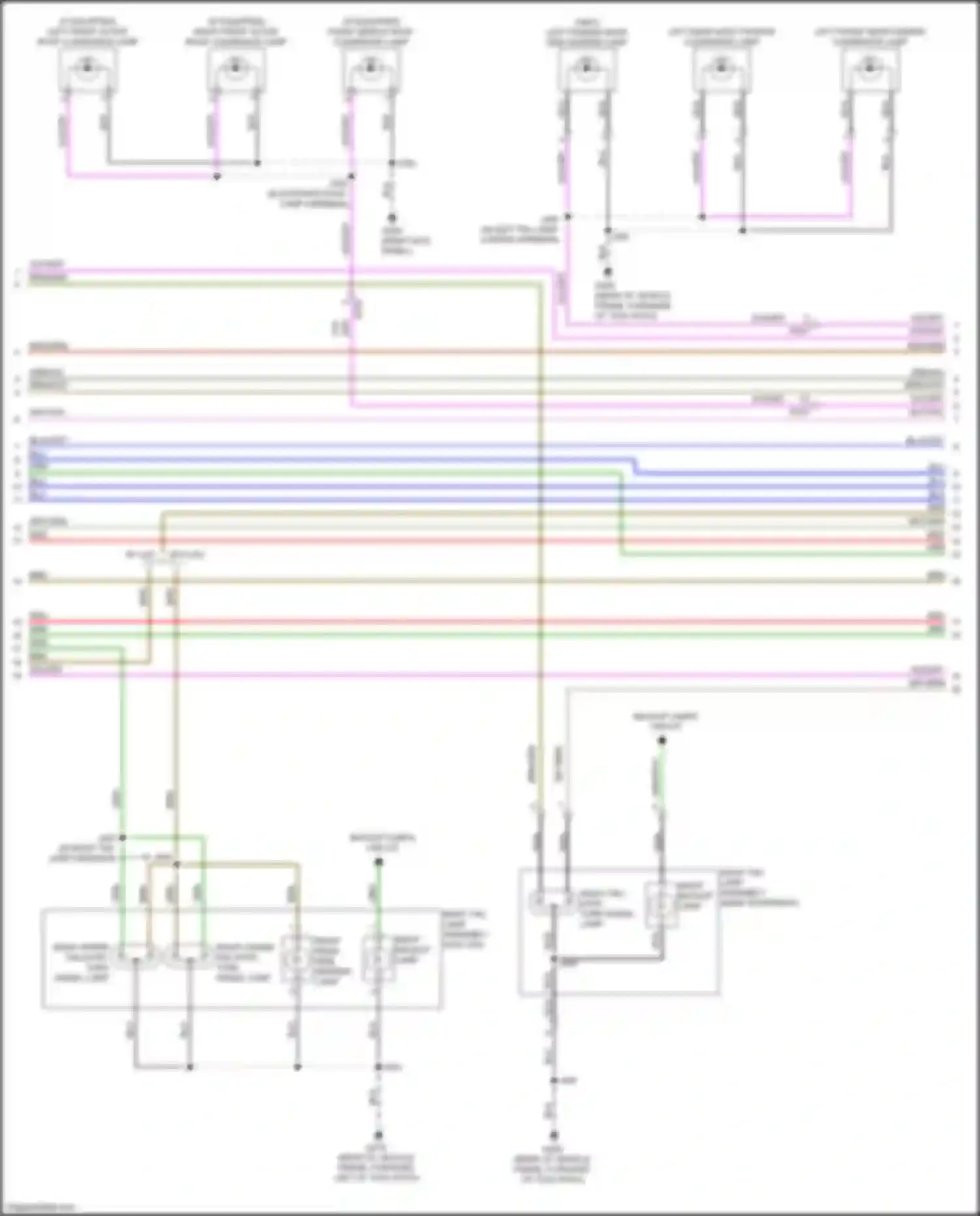 Wiring diagram (in right tail lamp harness, for Chevrolet Silverado T1XX (2019-2022) (1 of 2)