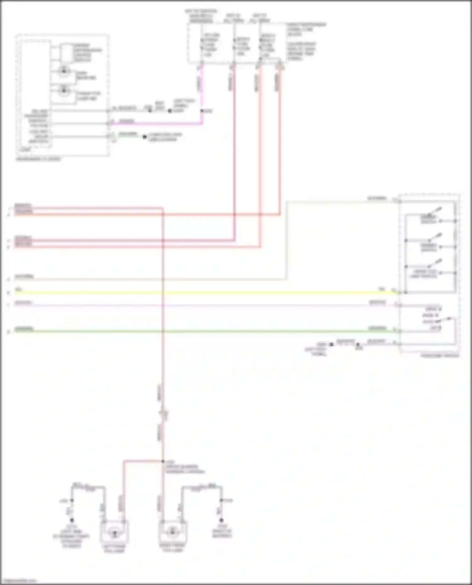 Wiring diagram left front fog lamp for Chevrolet Silverado T1XX (2019-2022) (5 of 5)