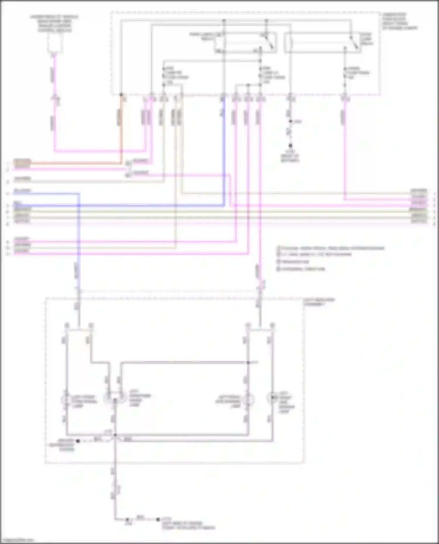 Wiring diagram left front side marker lamp for Chevrolet Silverado T1XX (2019-2022) (2 of 4)