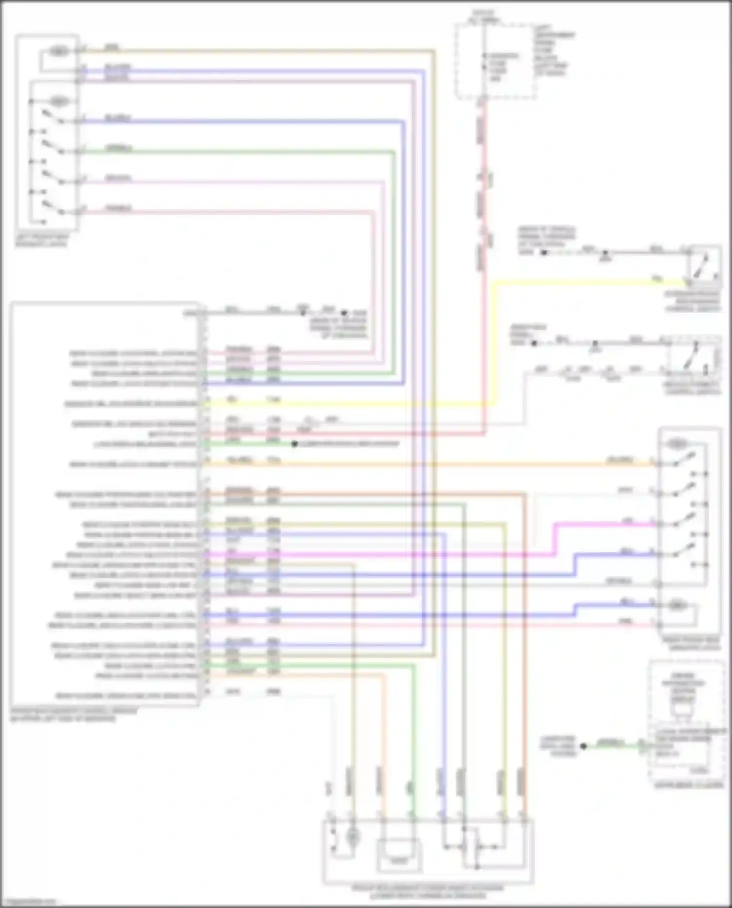 Wiring diagram rear closure cinch latch mtr 2 rel ctrl for Chevrolet Silverado T1XX (2019-2022) (1 of 1)