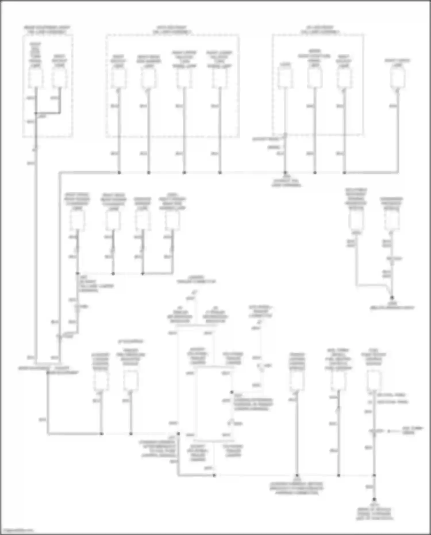 Wiring diagram right fender rear side marker lamp for Chevrolet Silverado T1XX (2019-2022) (2 of 2)