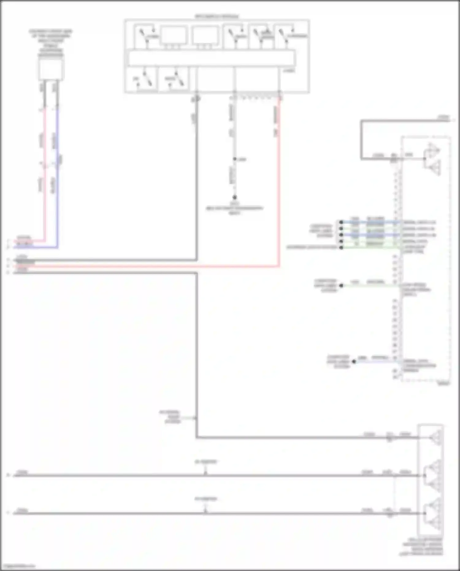 Wiring diagram right front mobile telephone microphone for Chevrolet Silverado T1XX (2019-2022) (3 of 6)