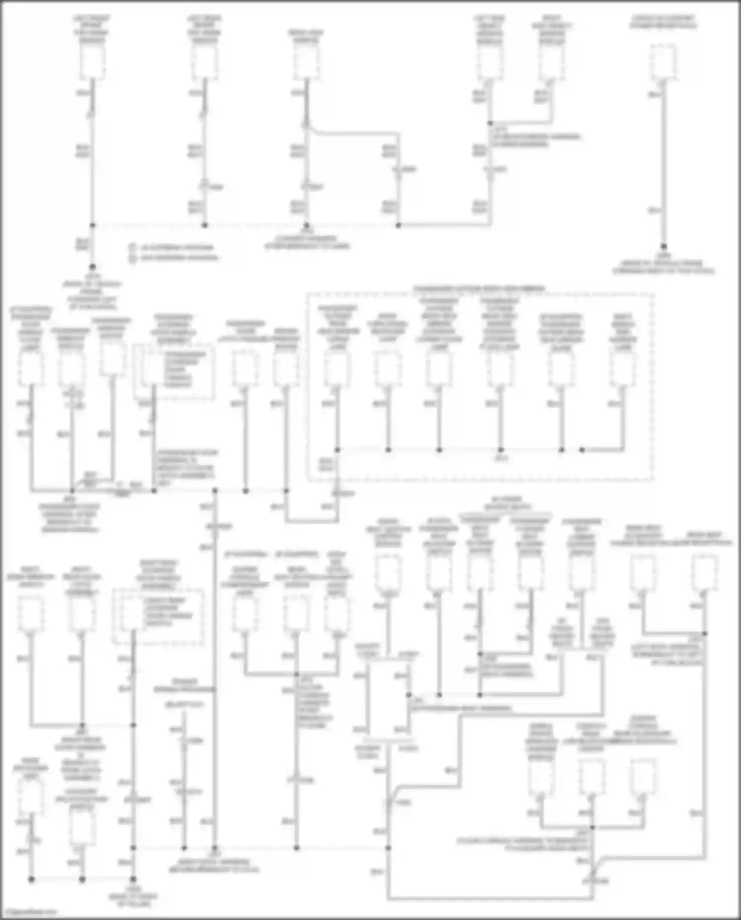 Wiring diagram right side object sensor module for Chevrolet Silverado T1XX (2019-2022) (5 of 6)