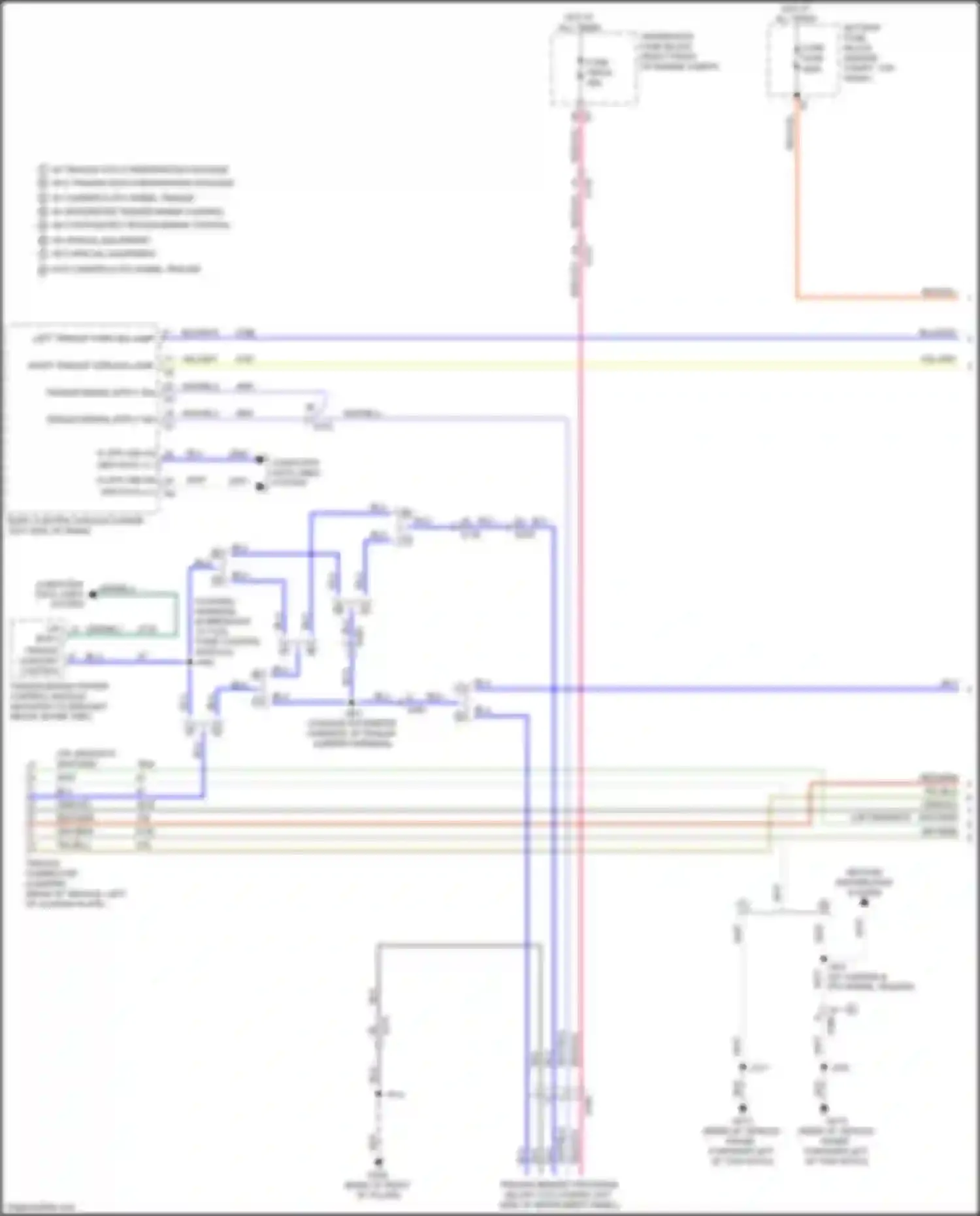 Wiring diagram right trailer turn sig lamp for Chevrolet Silverado T1XX (2019-2022) (2 of 2)