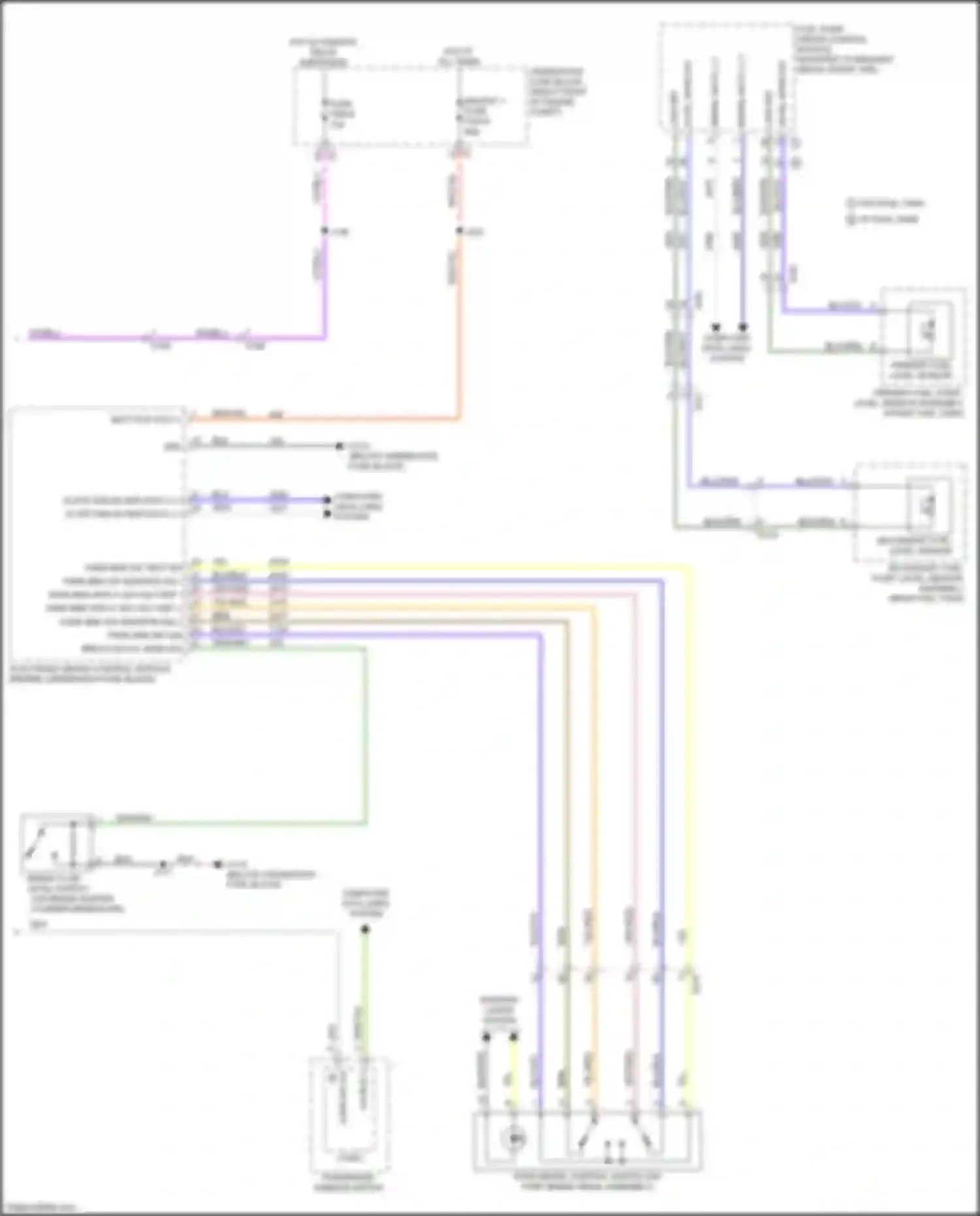 Wiring diagram secondary fuel level sensor for Chevrolet Silverado T1XX (2019-2022) (1 of 2)