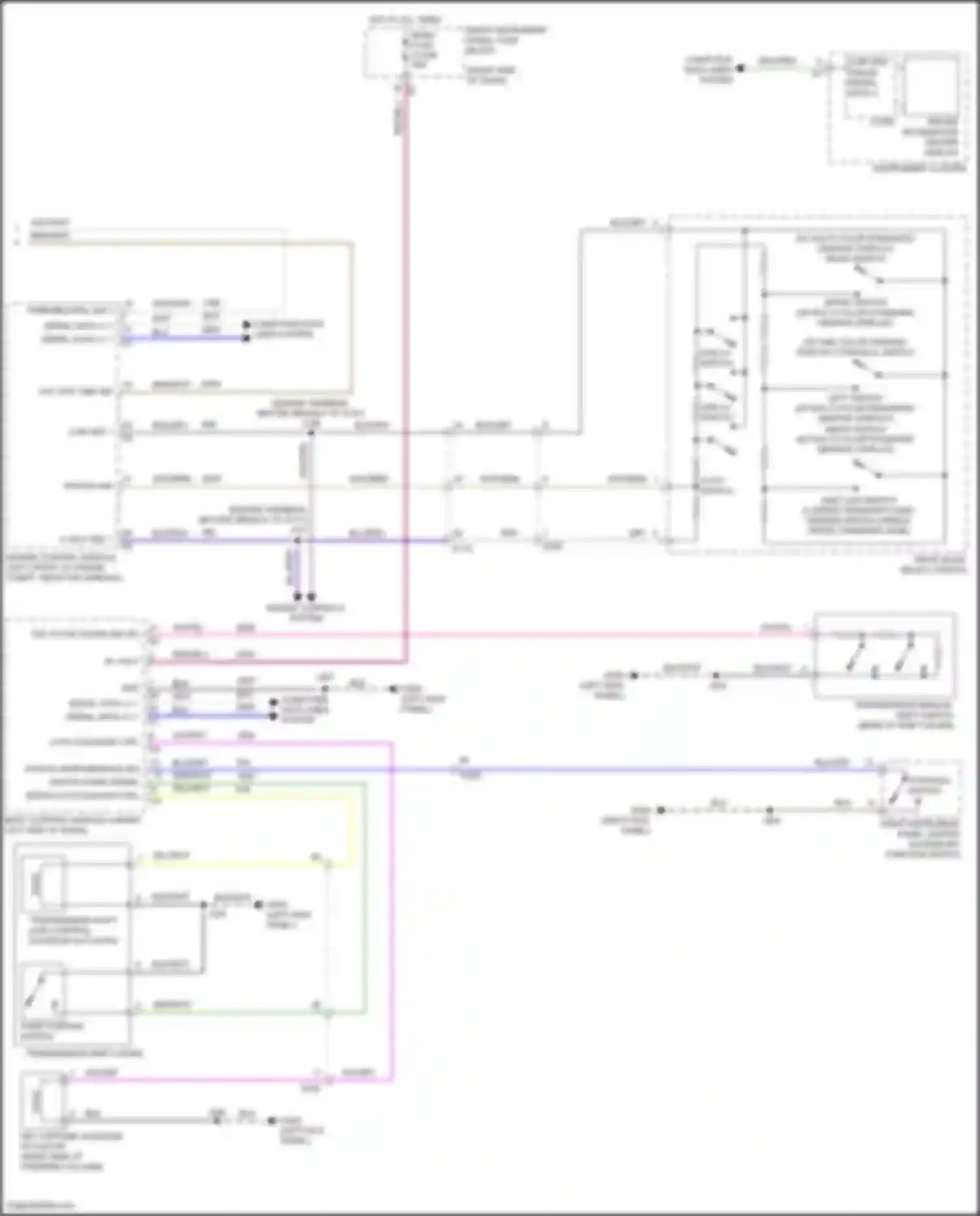 Wiring diagram tow/haul switch for Chevrolet Silverado T1XX (2019-2022) (1 of 2)