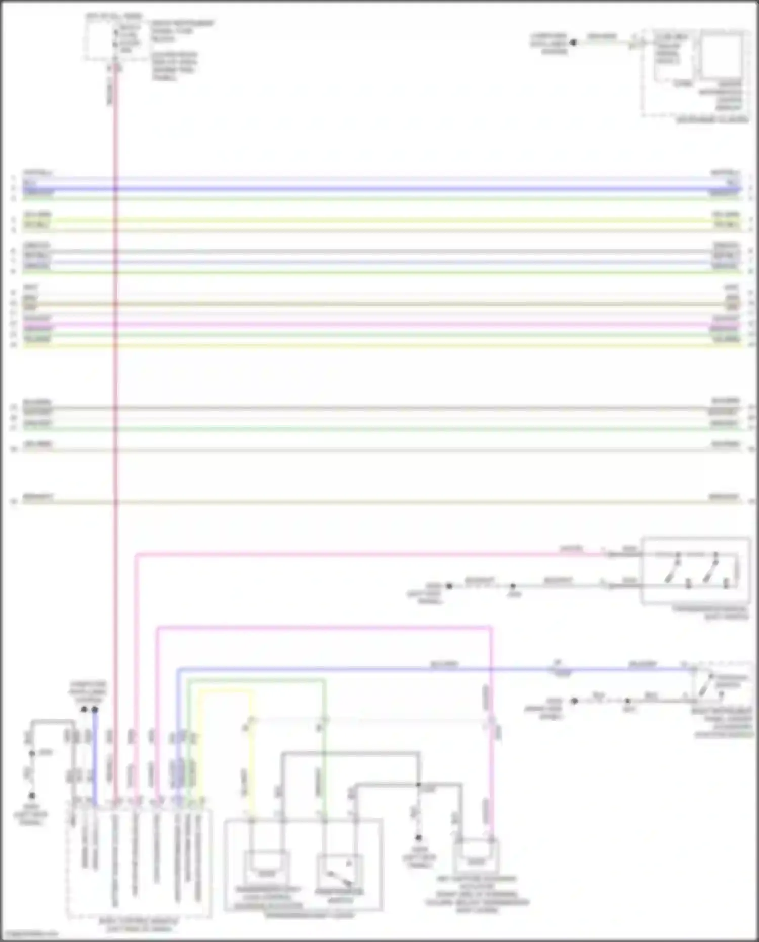 Wiring diagram transmission manual shift switch for Chevrolet Silverado T1XX (2019-2022) (3 of 4)
