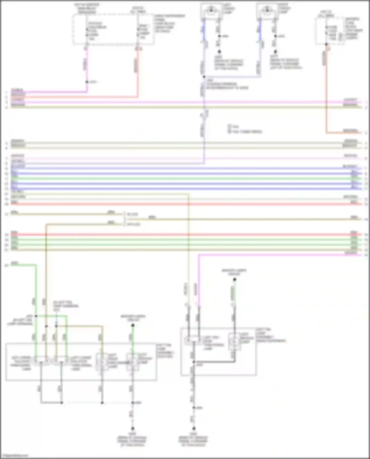 Wiring diagram w/ led for Chevrolet Silverado T1XX (2019-2022) (2 of 6)