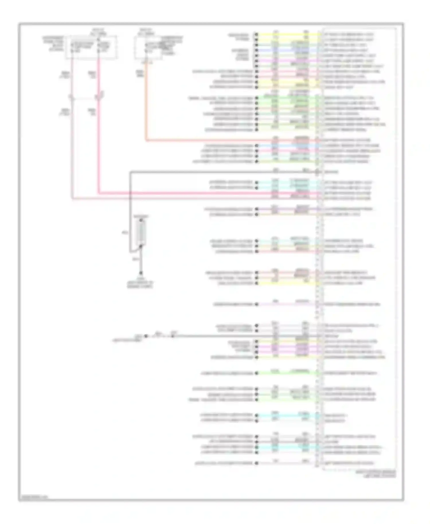 Sonic Chevrolet I (2011-2016): Body control modules circuit (2 of 3)