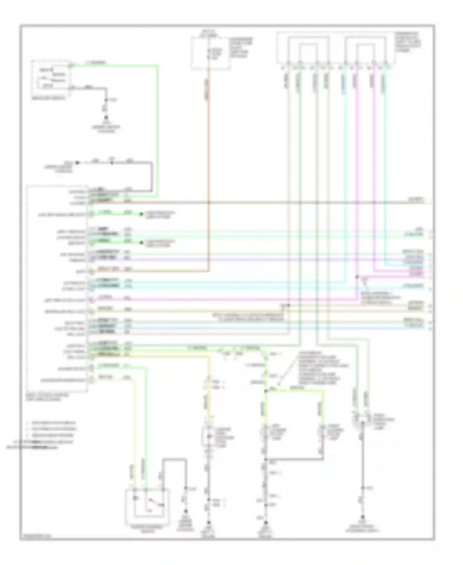 Sonic Chevrolet I (2011-2016): Exterior lamps circuit (1 of 2)