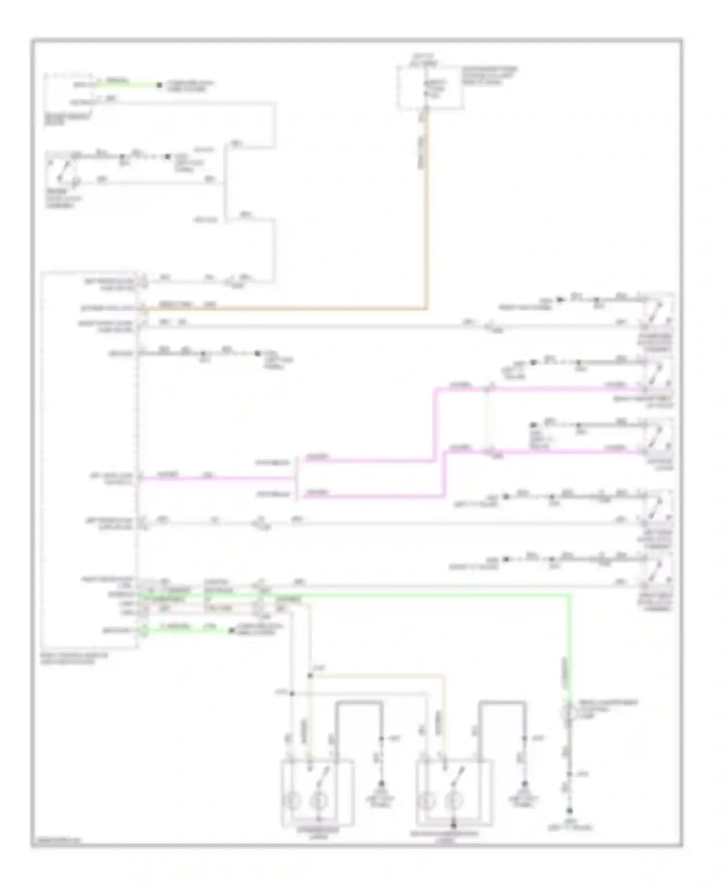 Sonic Chevrolet I (2011-2016): Courtesy lamps circuit