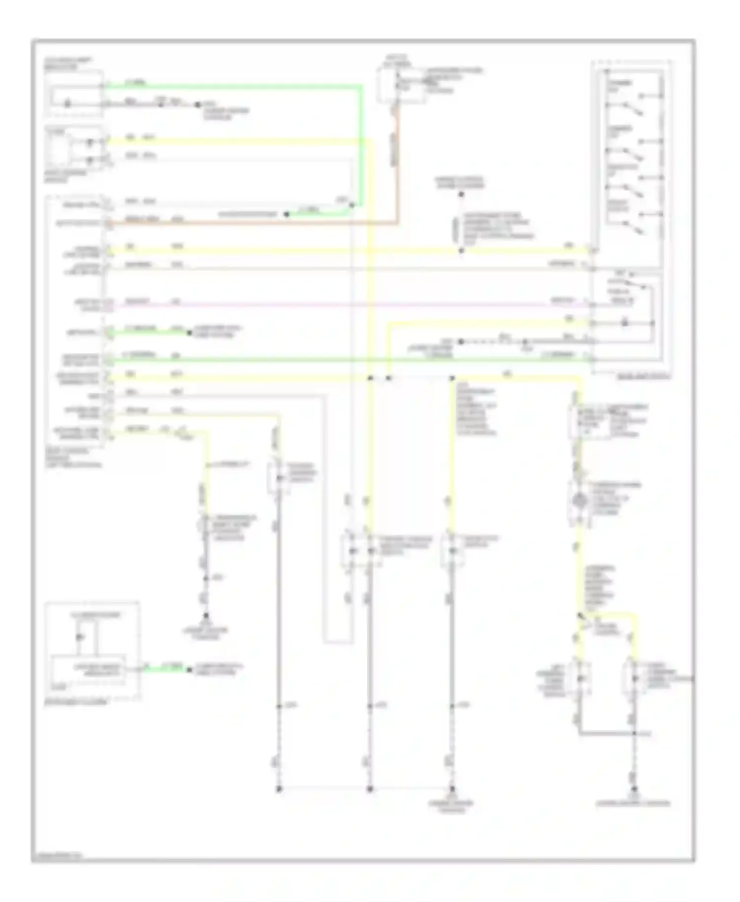 Sonic Chevrolet I (2011-2016): Instrument illumination circuit