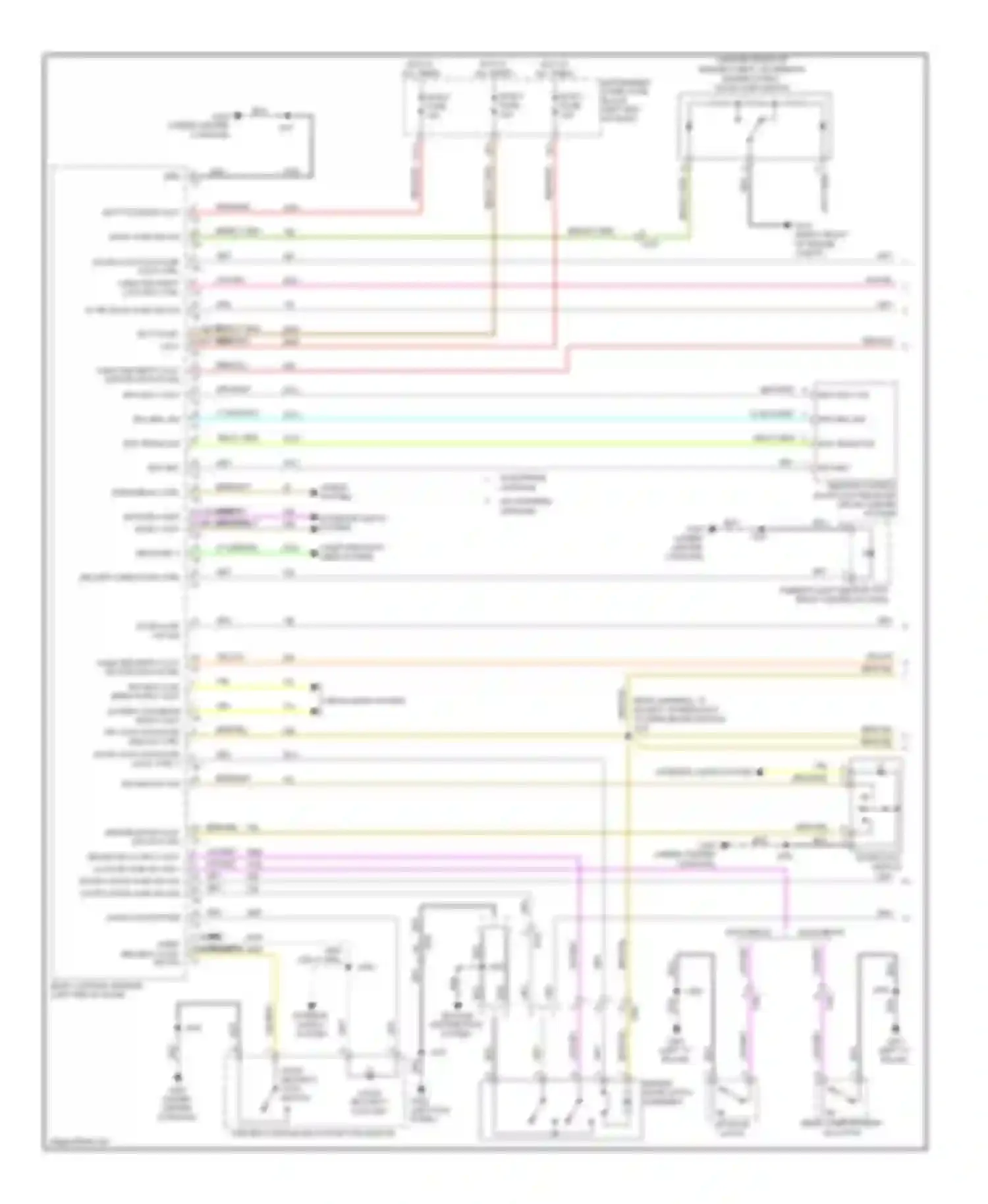 Sonic Chevrolet I (2011-2016): Power door locks circuit (1 of 2)