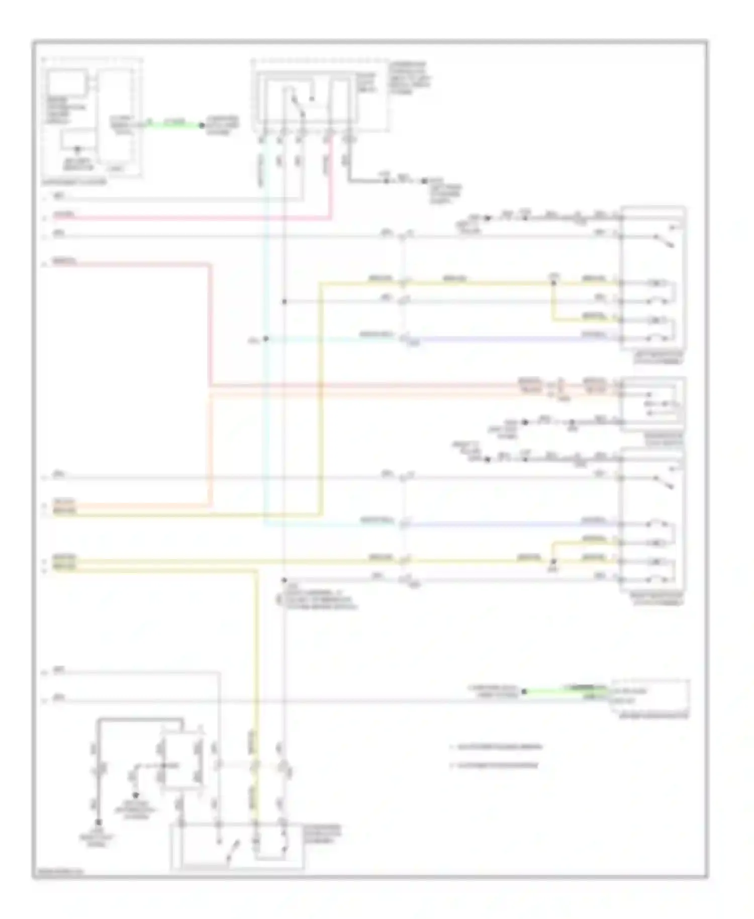 Sonic Chevrolet I (2011-2016): Power door locks circuit (2 of 2)