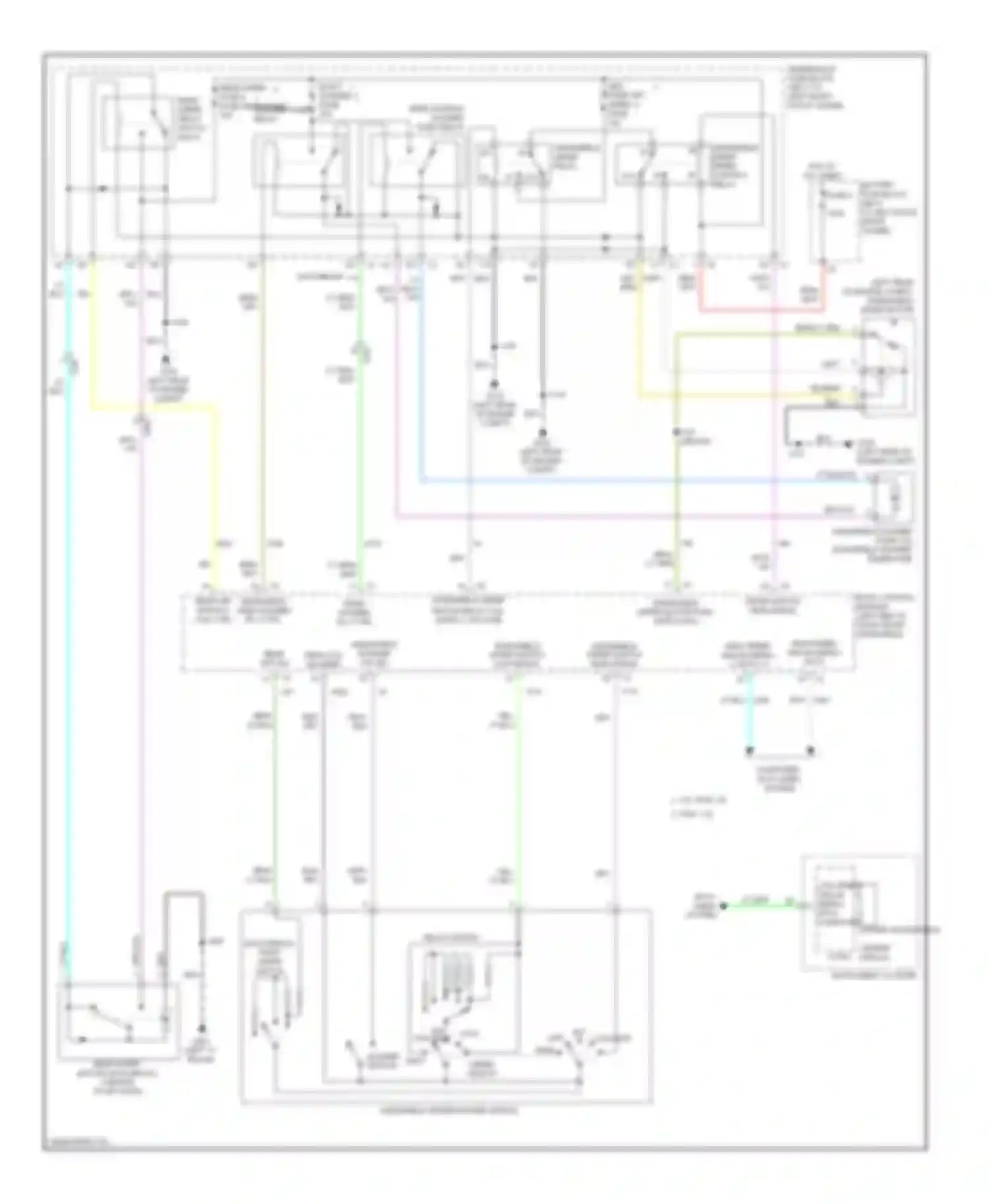 Sonic Chevrolet I (2011-2016): Wiper/washer circuit