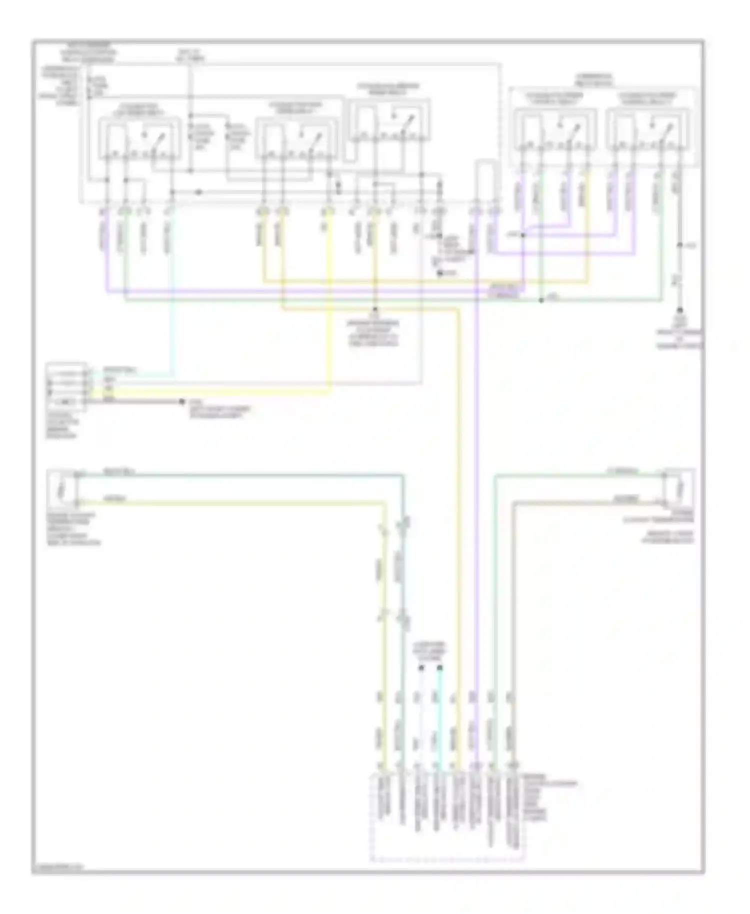 Wiring diagram cooling fan medium speed relay for Chevrolet Sonic I (2011-2016) (1 of 2)