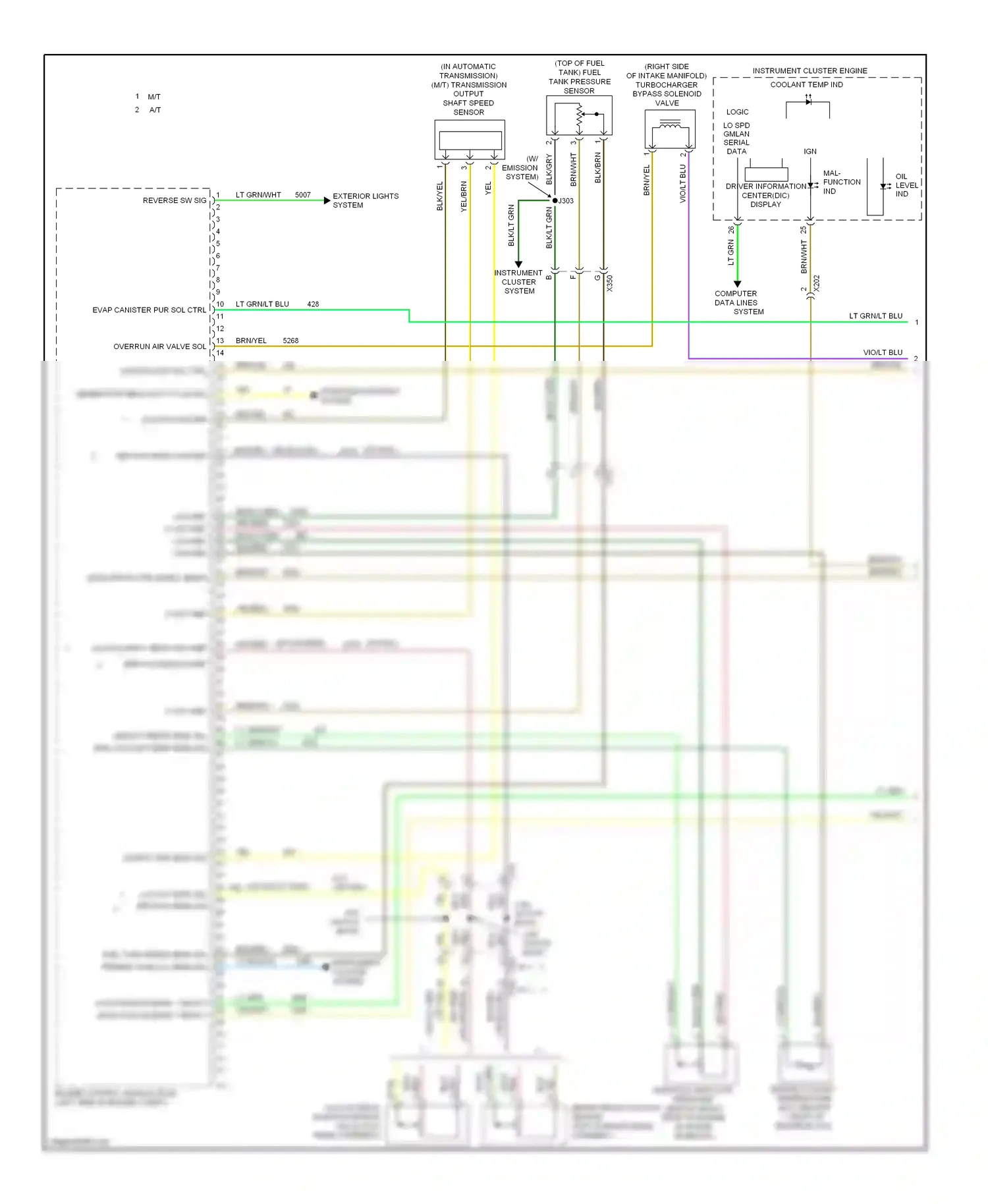 Chevrolet Sonic I (2011-2016) engine control module (ecm) (left side of engine compt) wiring diagram  (7 of 19)