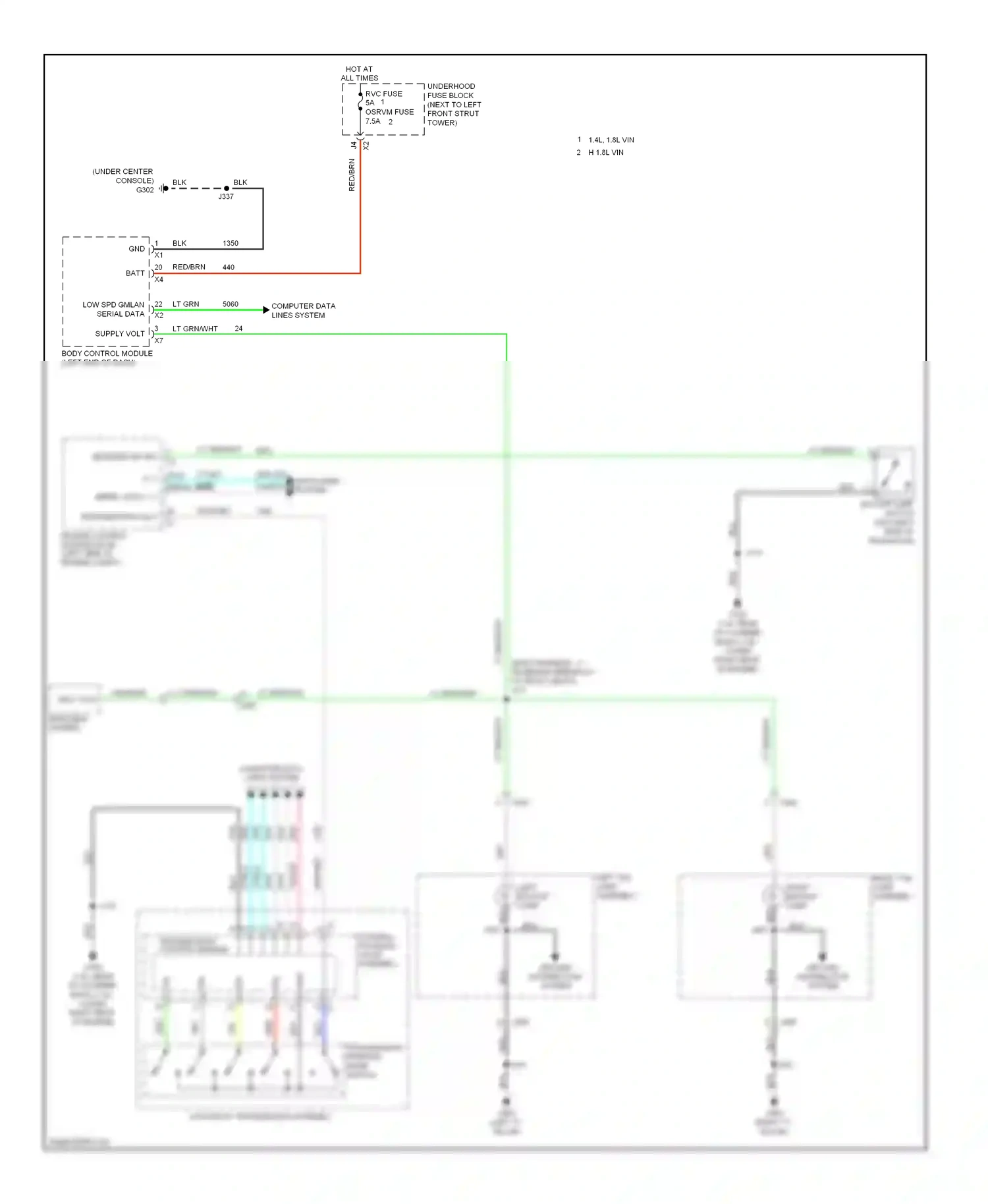 Chevrolet Sonic I (2011-2016) engine control module (ecm) (left side of engine compt) wiring diagram  (11 of 19)