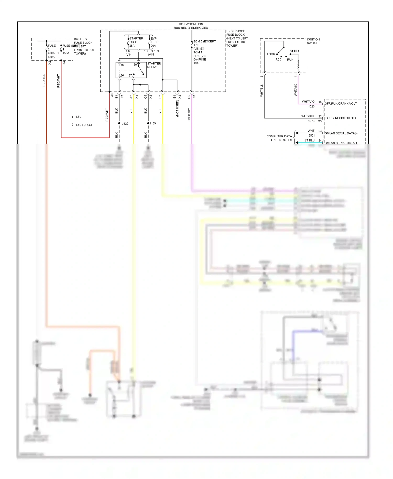 Chevrolet Sonic I (2011-2016) engine control module (left side of engine compt) wiring diagram  (4 of 5)