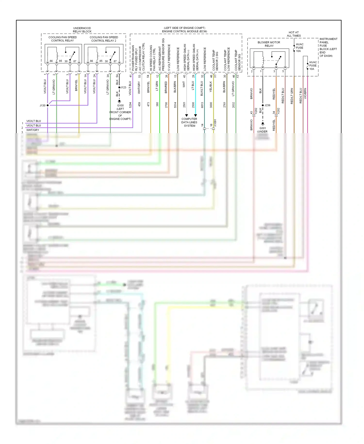 Chevrolet Sonic I (2011-2016) (left side of engine compt) engine control module (ecm) wiring diagram  (1 of 2)