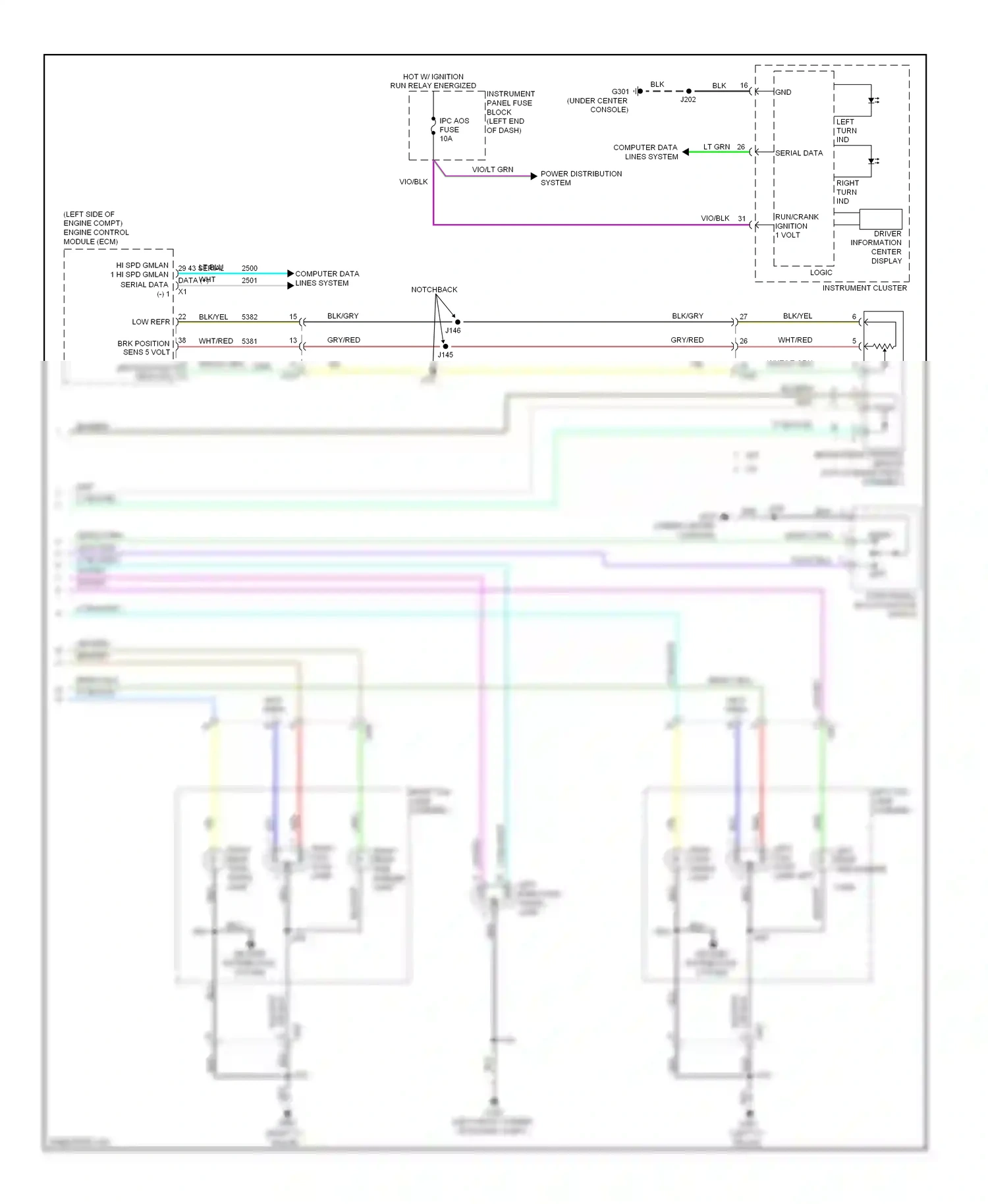 Chevrolet Sonic I (2011-2016) (left side of engine compt) engine control module (ecm) wiring diagram  (2 of 2)