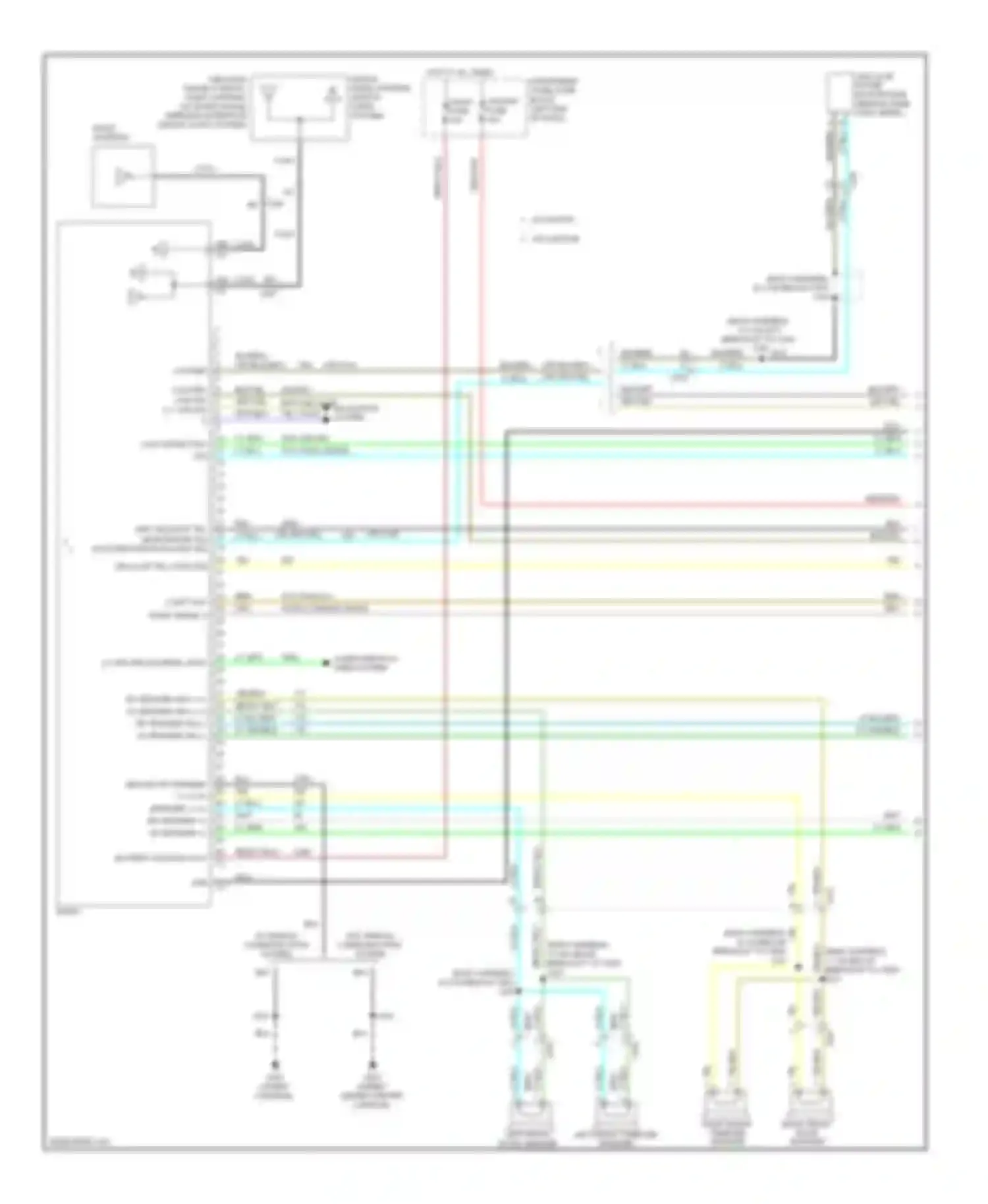 Wiring diagram navigation system for Chevrolet Sonic I (2011-2016) (3 of 4)