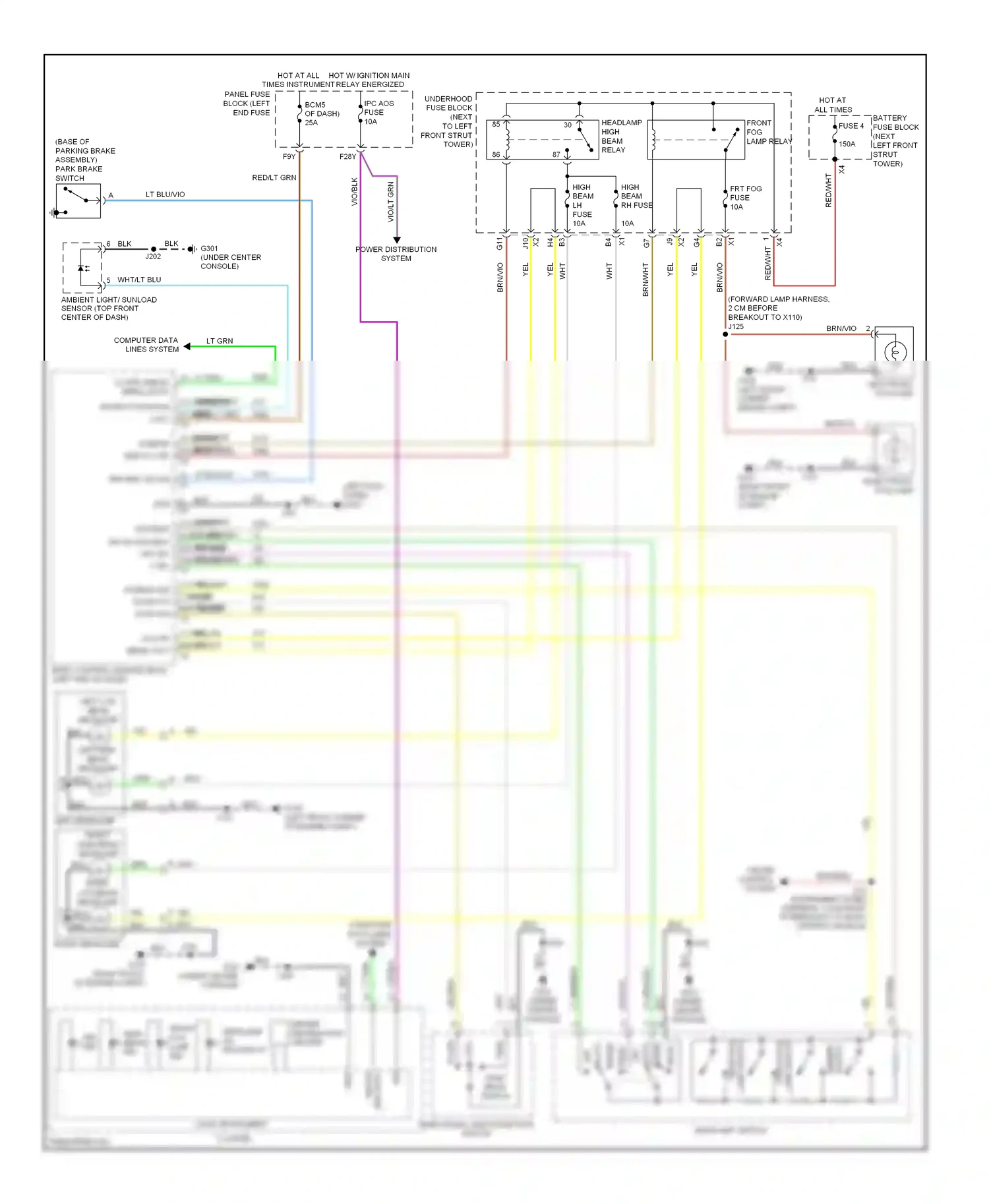Chevrolet Sonic I (2011-2016) switch wiring diagram  (1 of 2)