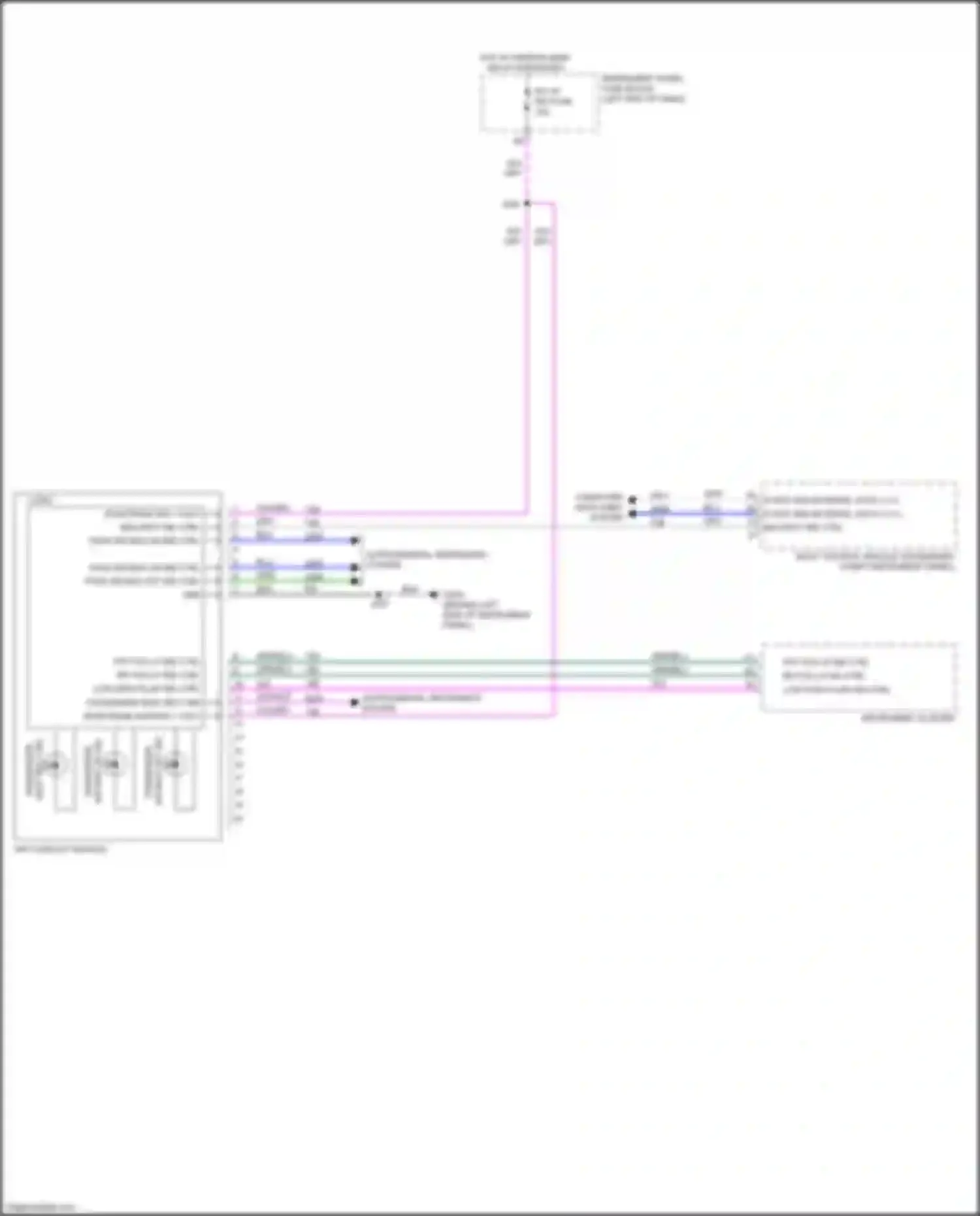 Spark Chevrolet M300 facelift (2016-2024): Information display circuit