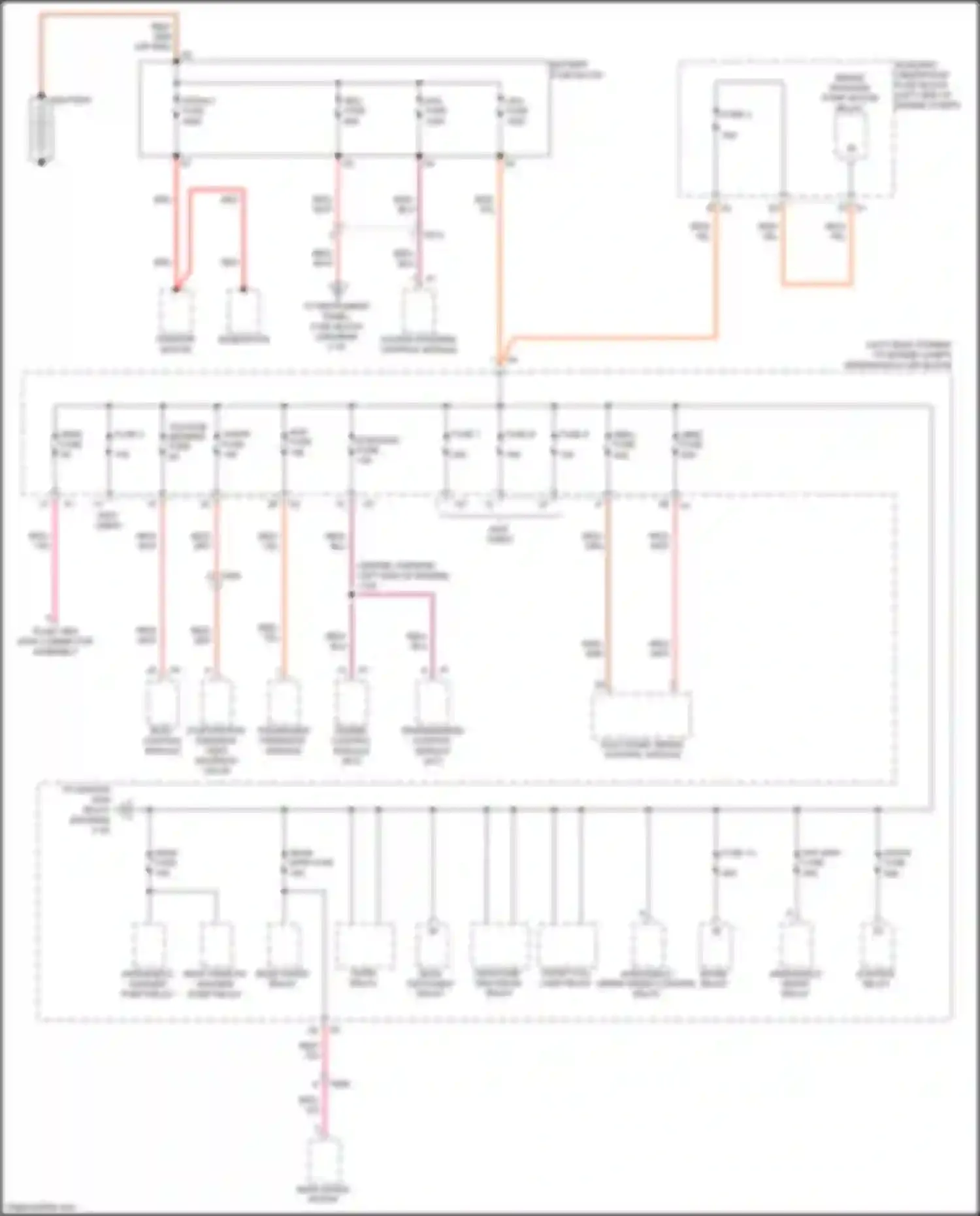 Spark Chevrolet M300 facelift (2016-2024): Power distribution circuit (1 of 5)