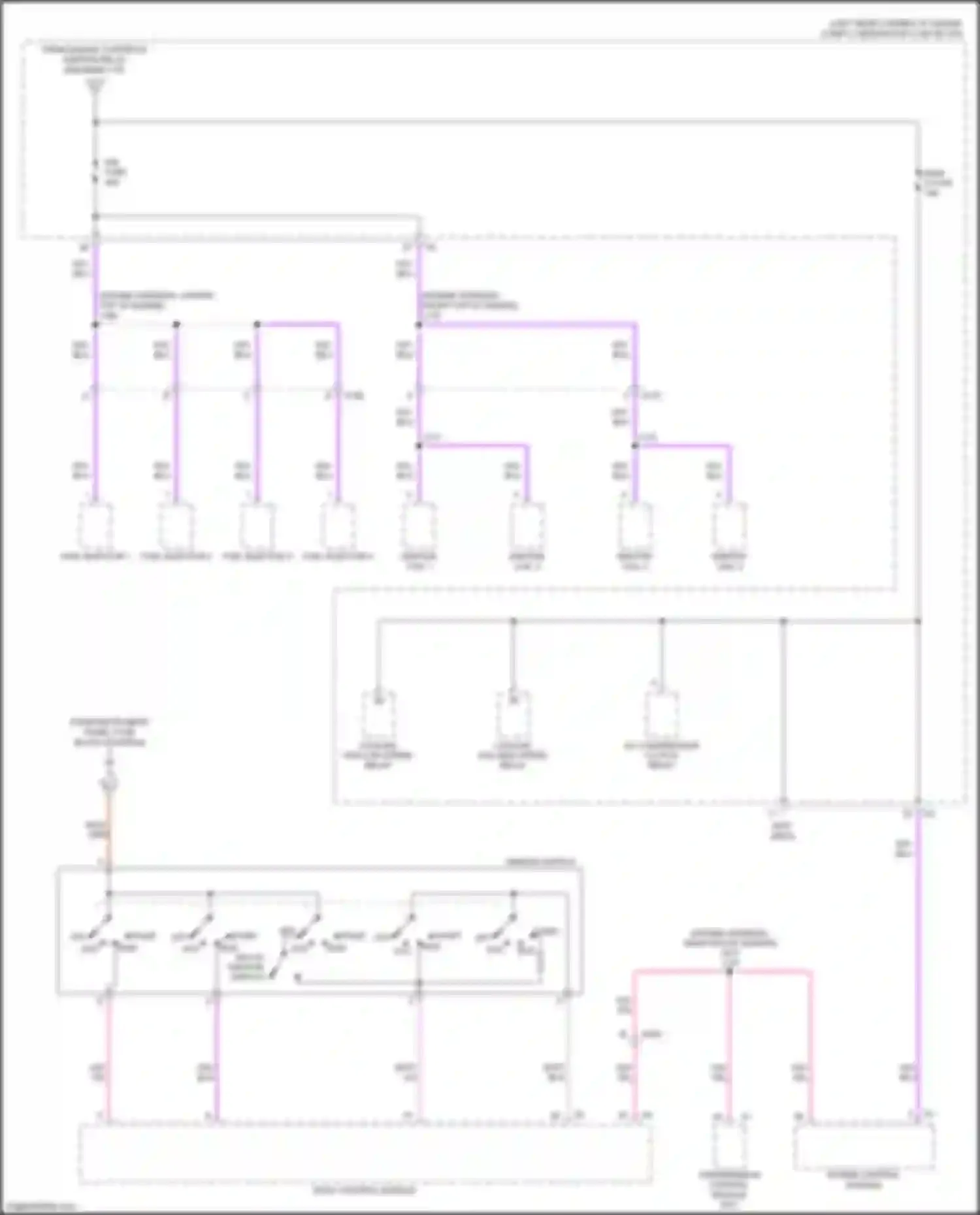 Spark Chevrolet M300 facelift (2016-2024): Power distribution circuit (2 of 5)