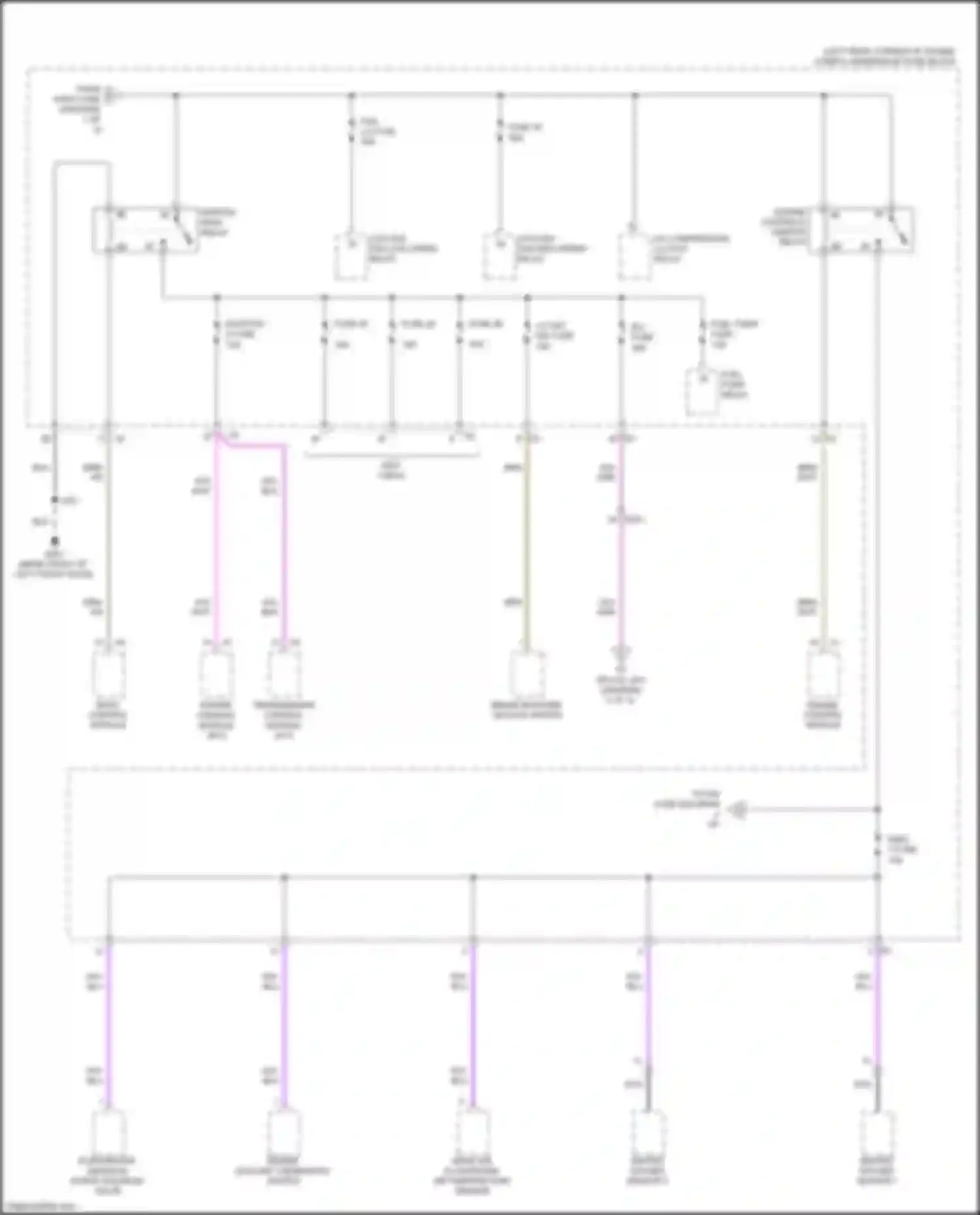 Spark Chevrolet M300 facelift (2016-2024): Power distribution circuit (3 of 5)