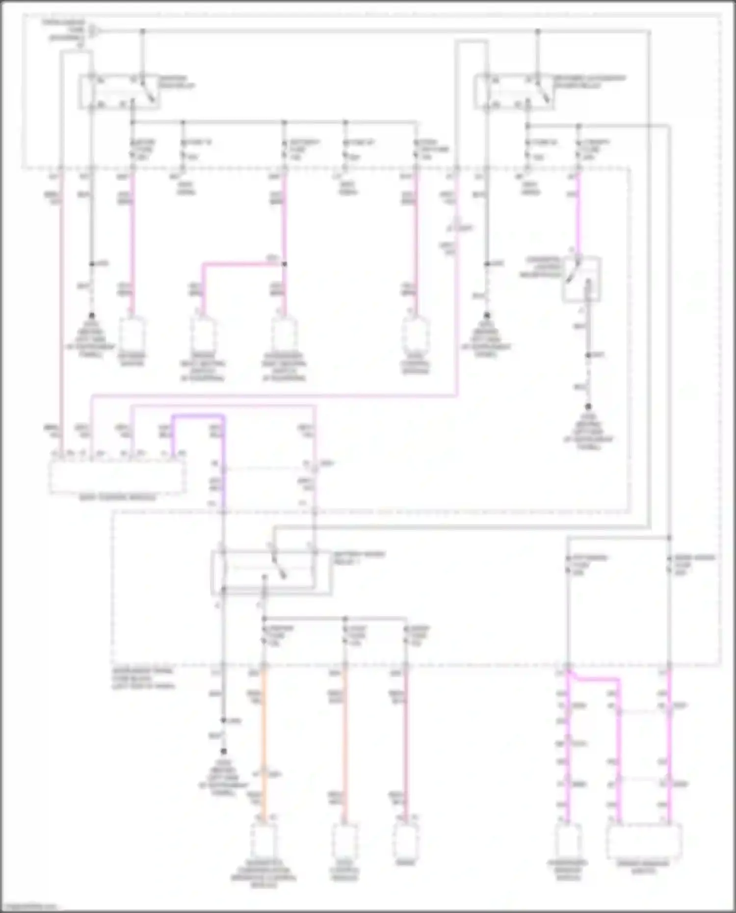 Spark Chevrolet M300 facelift (2016-2024): Power distribution circuit (4 of 5)
