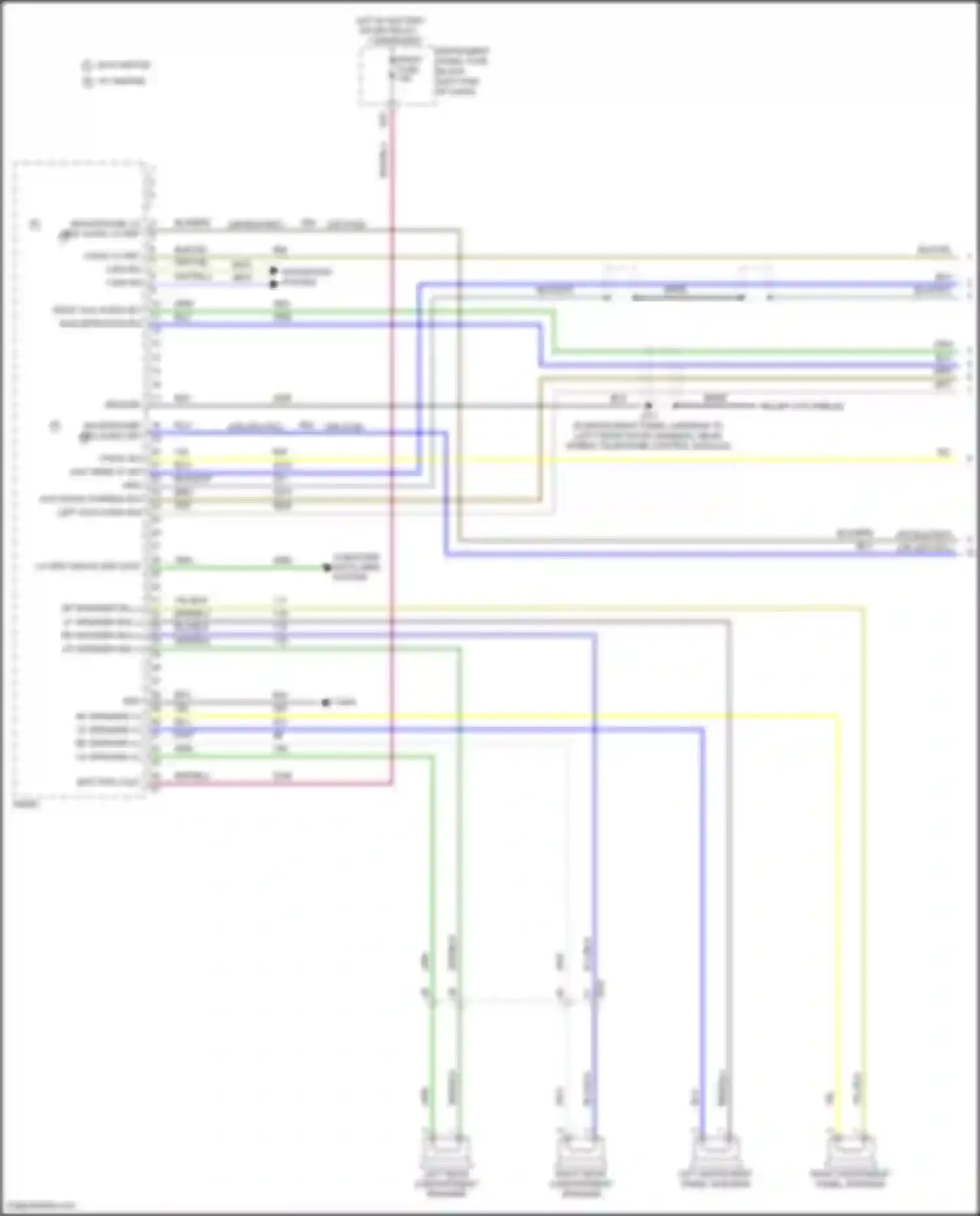 Spark Chevrolet M300 facelift (2016-2024): Radio circuit (1 of 2)