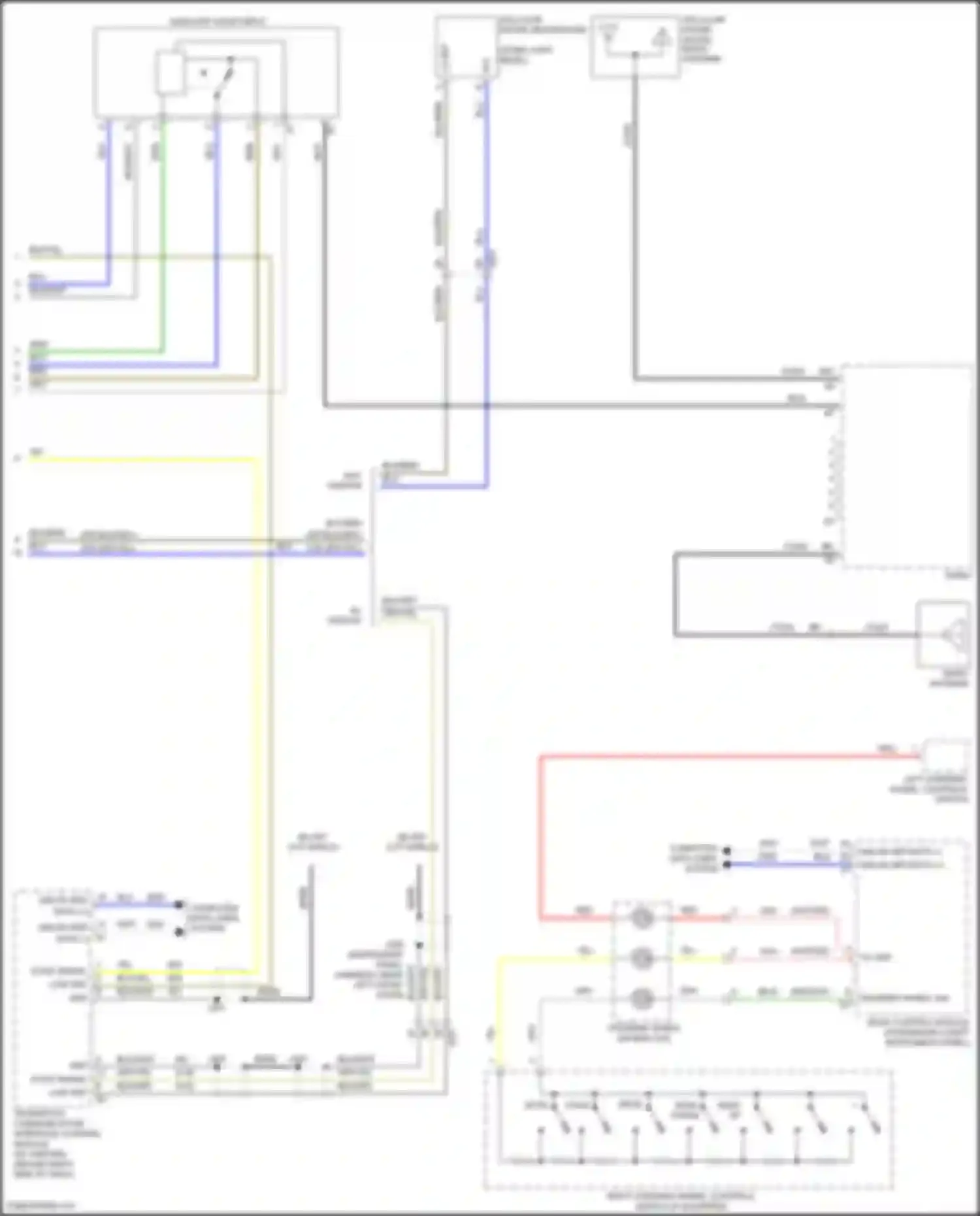 Spark Chevrolet M300 facelift (2016-2024): Radio circuit (2 of 2)