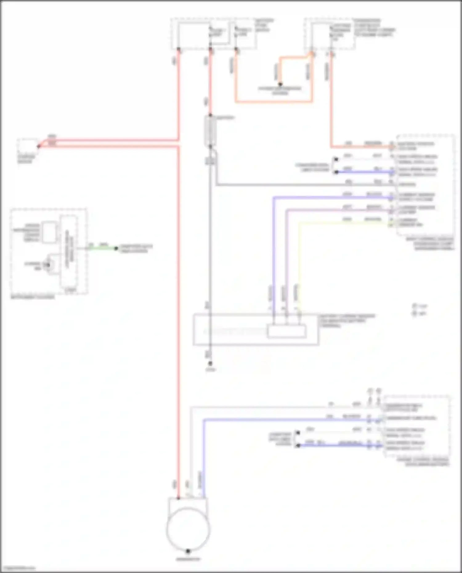 Spark Chevrolet M300 facelift (2016-2024): Charging circuit