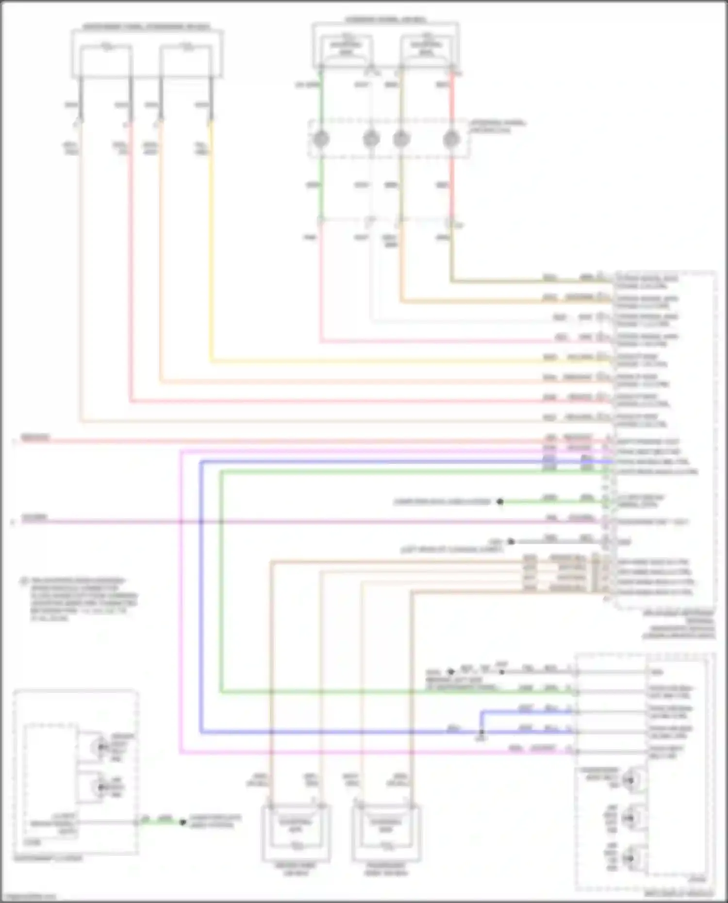 Spark Chevrolet M300 facelift (2016-2024): Supplemental restraints circuit (3 of 3)