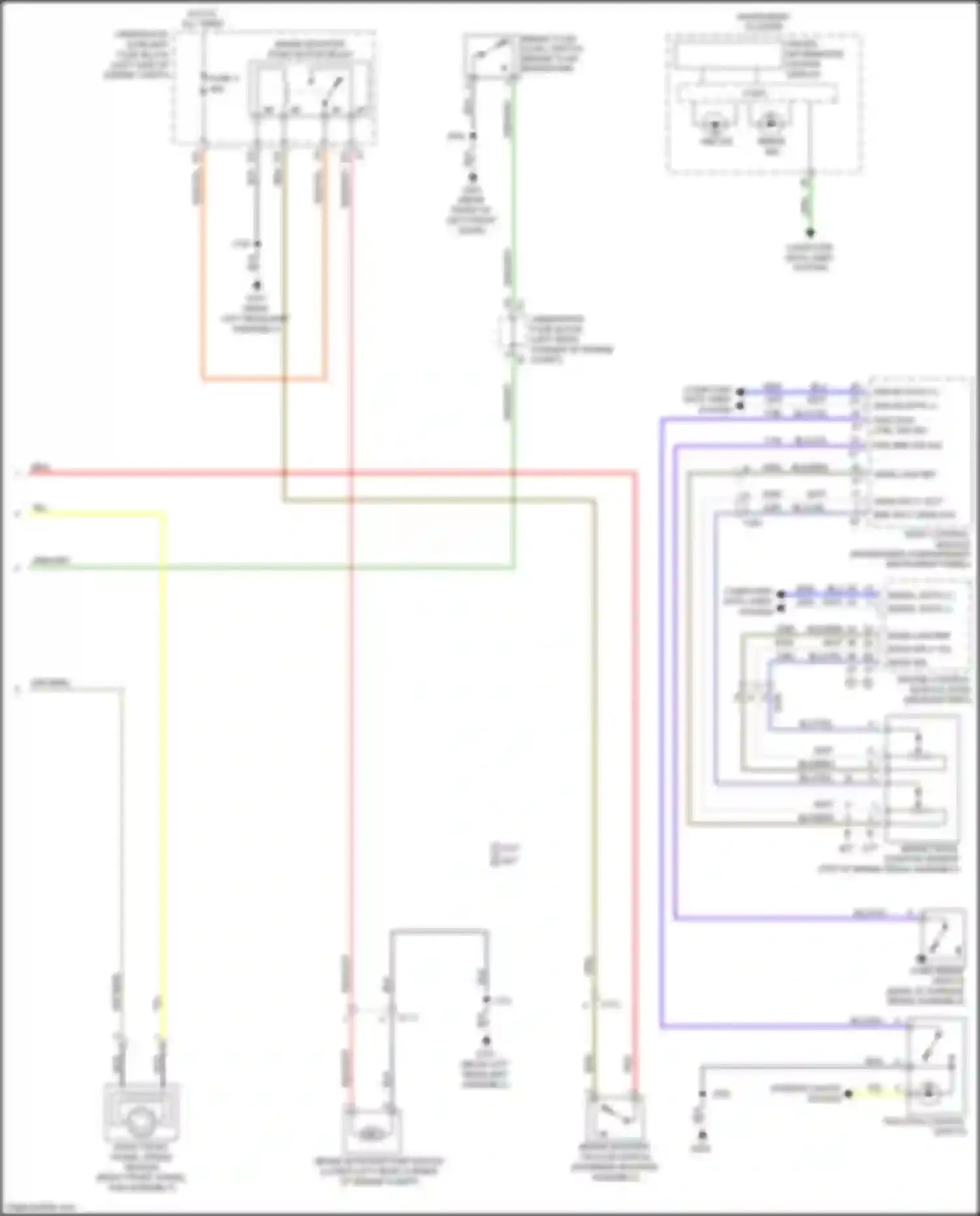 Wiring diagram brake fluid level switch for Chevrolet Spark M300 facelift (2016-2024) (1 of 4)