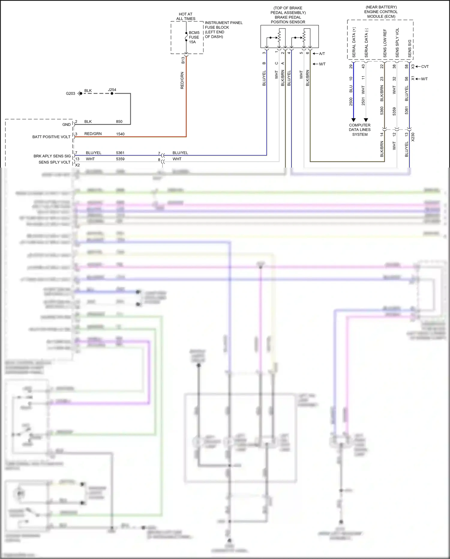 Chevrolet Spark M300 facelift (2016-2024) engine control module (ecm) wiring diagram  (6 of 9)