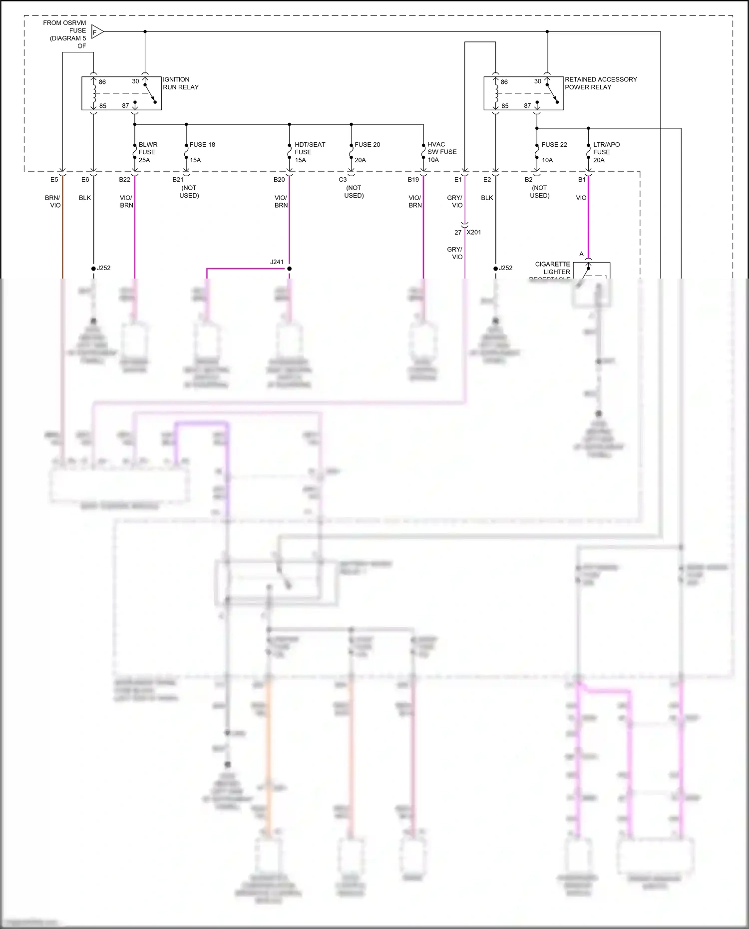 Chevrolet Spark M300 facelift (2016-2024) hvac control module wiring diagram  (3 of 3)