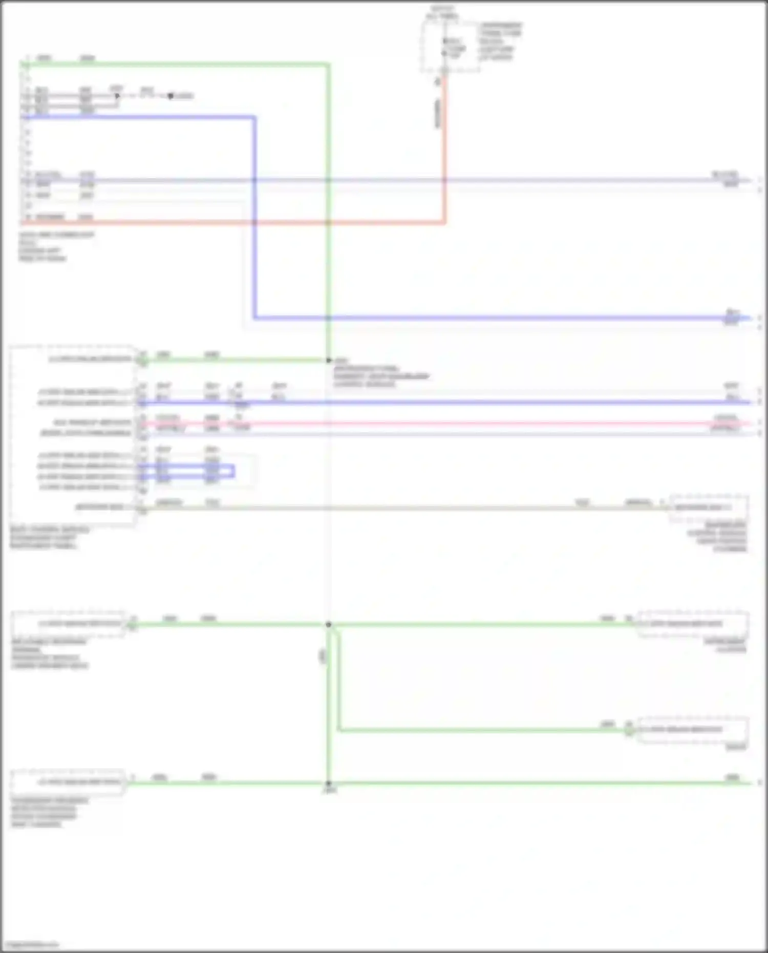 Wiring diagram inflatable restraint sensing, diagnostic module for Chevrolet Spark M300 facelift (2016-2024) (1 of 6)