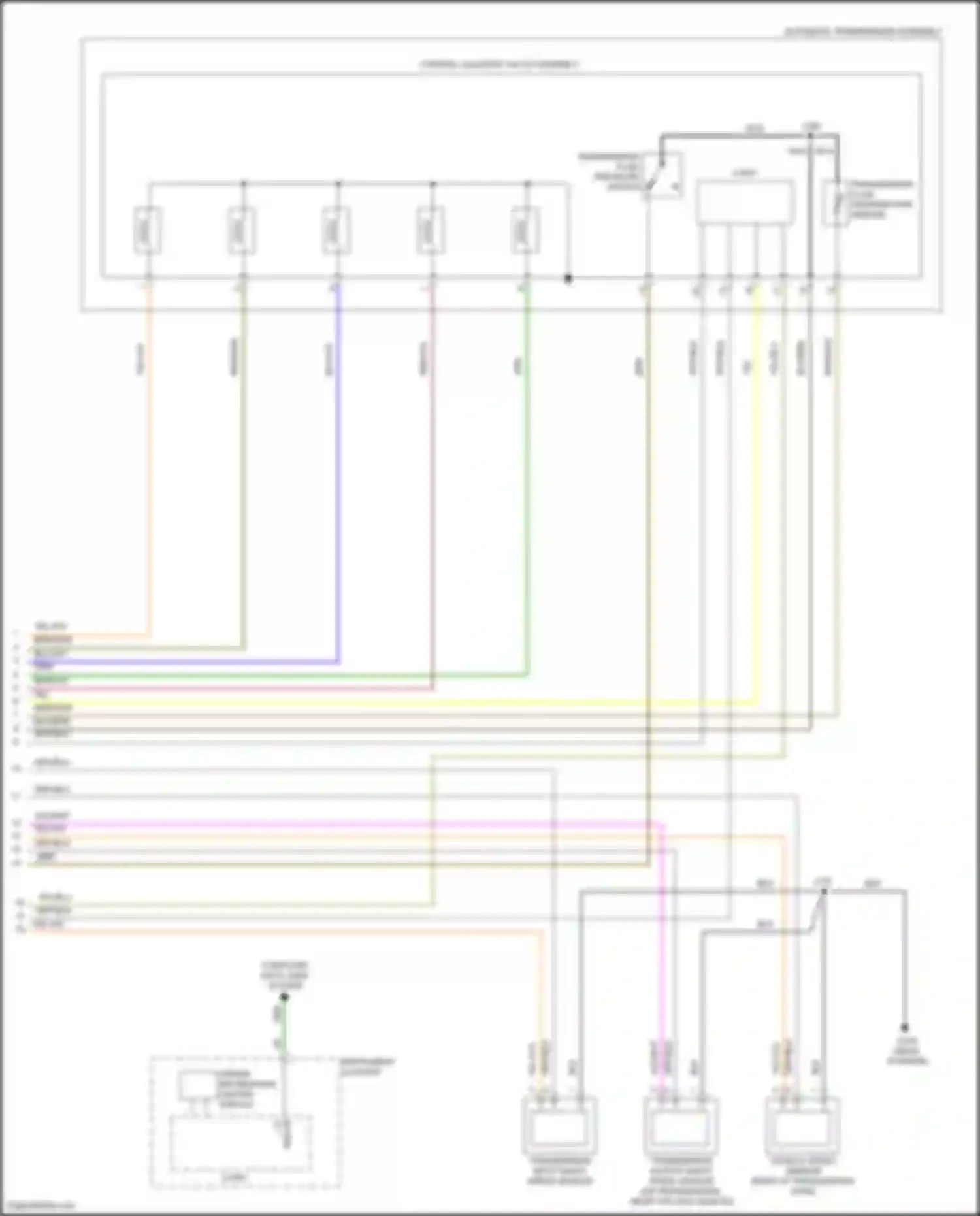 Wiring diagram instrument cluster for Chevrolet Spark M300 facelift (2016-2024) (19 of 25)