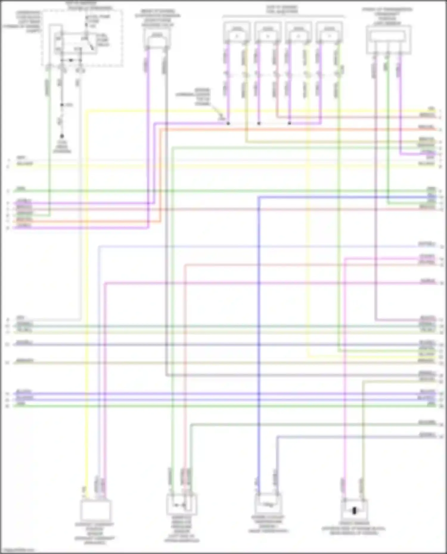 Wiring diagram knock sensor for Chevrolet Spark M300 facelift (2016-2024) (2 of 2)