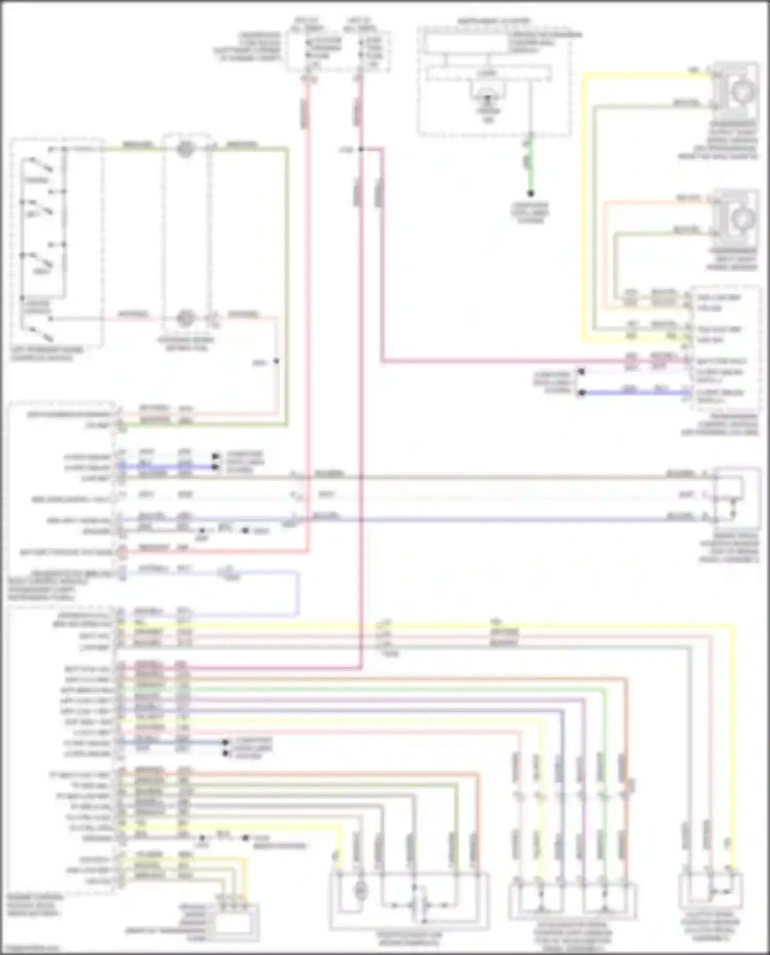 Wiring diagram left steering wheel controls switch for Chevrolet Spark M300 facelift (2016-2024) (2 of 3)