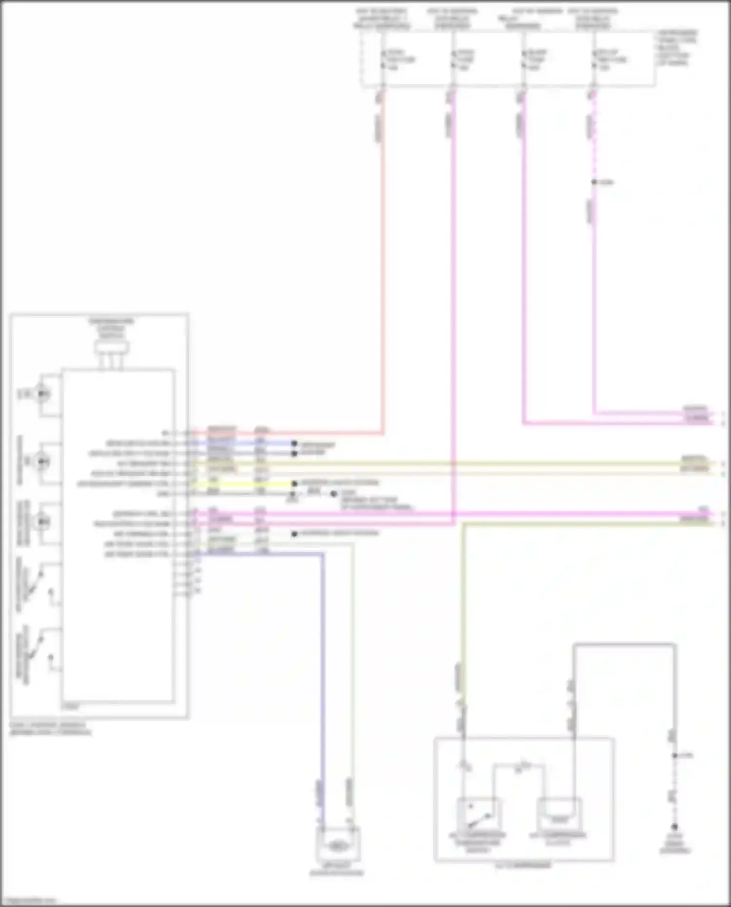 Wiring diagram temperature control switch for Chevrolet Spark M300 facelift (2016-2024) (1 of 1)