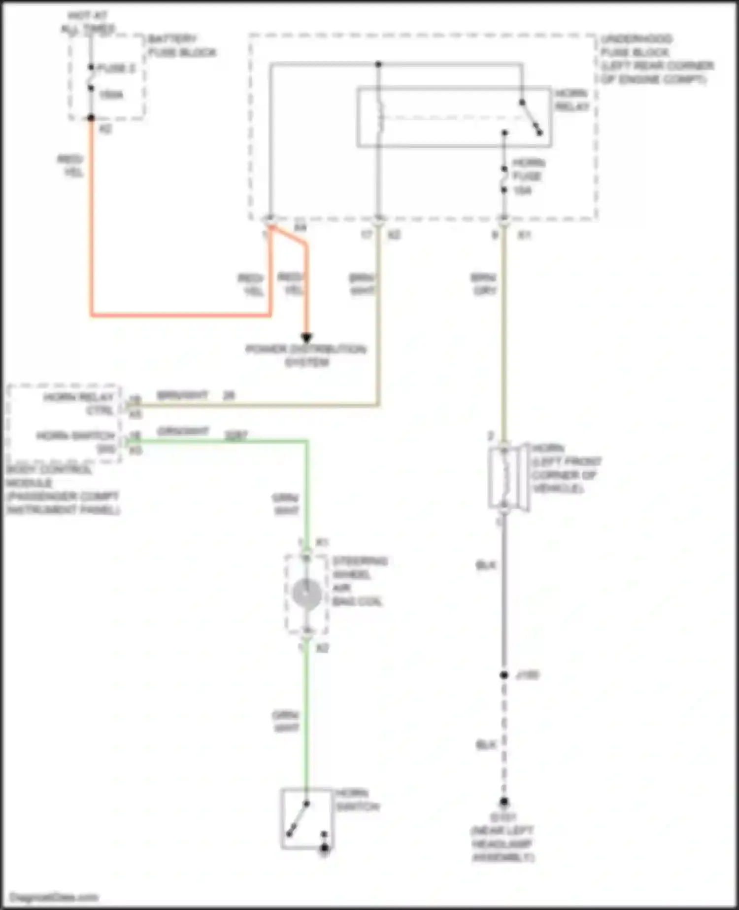 Wiring diagram wht for Chevrolet Spark M300 facelift (2016-2024) (14 of 51)