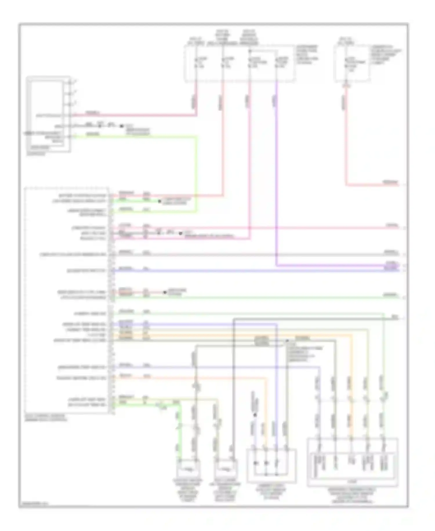Spark Chevrolet M300 (2009-2016): Automatic a/c circuit (1 of 4)