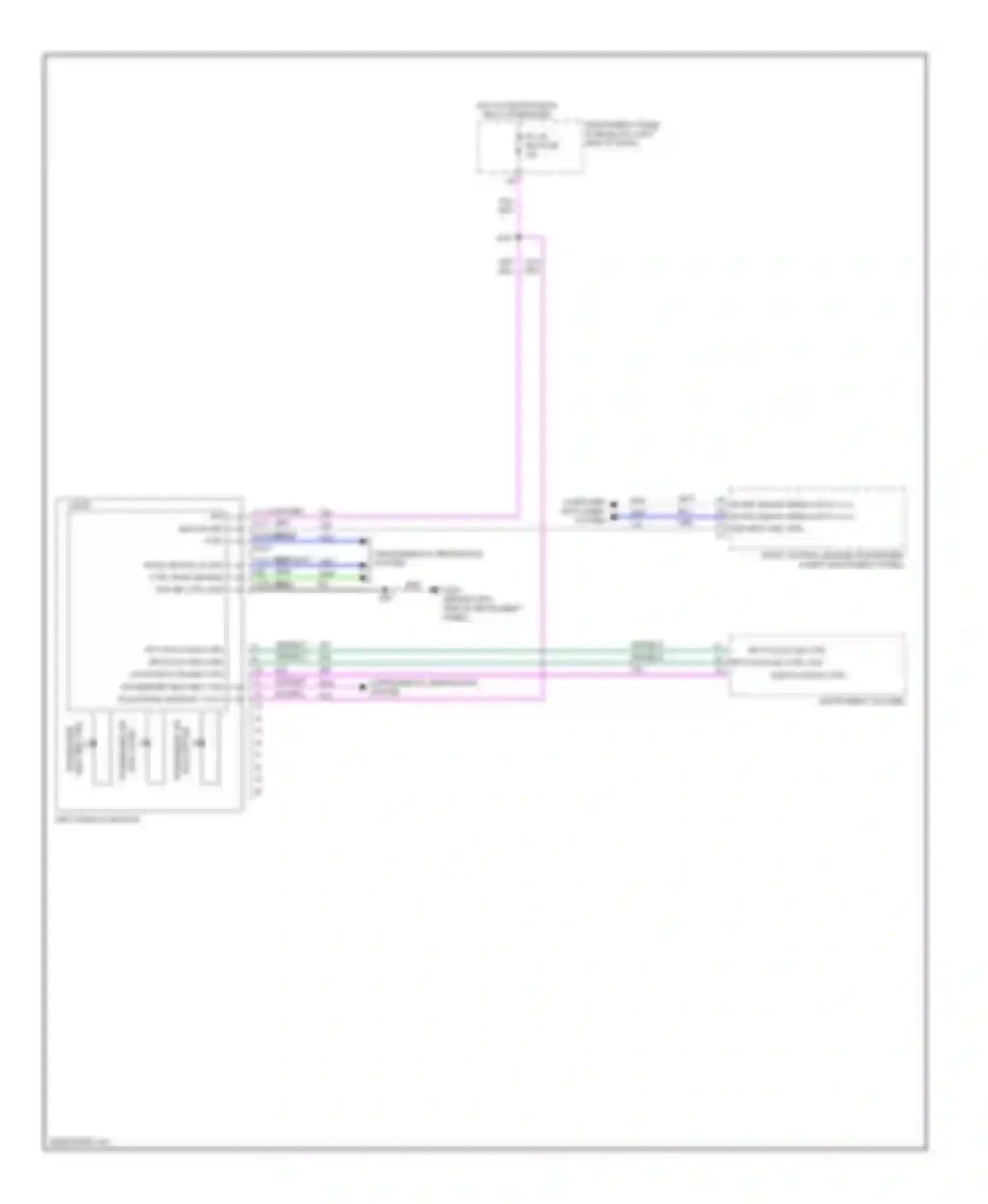 Spark Chevrolet M300 (2009-2016): Information display circuit