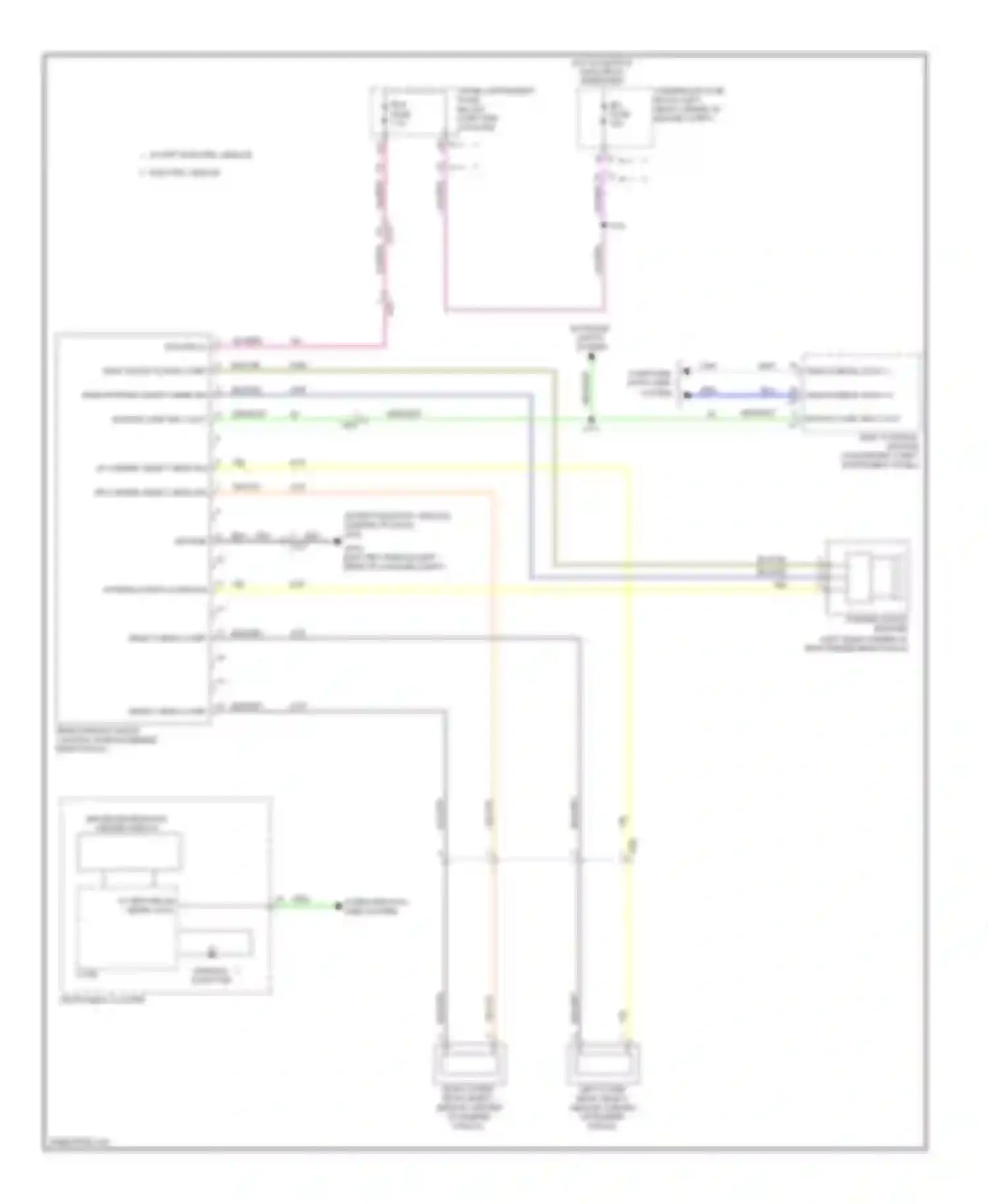 Spark Chevrolet M300 (2009-2016): Parking assistant circuit